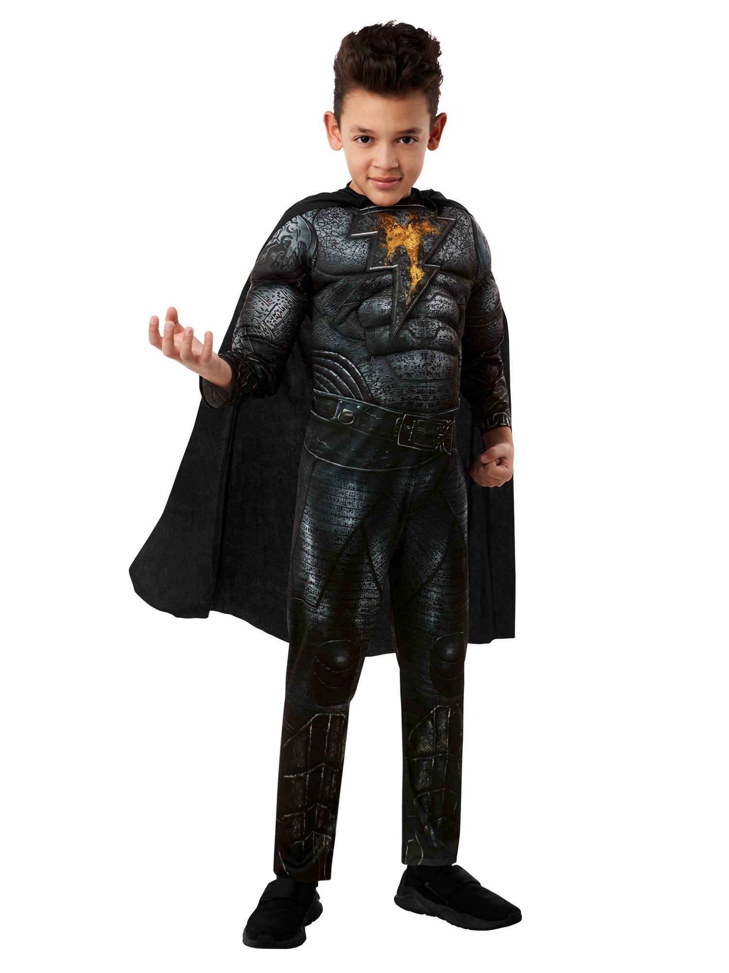 Black Adam, Black, WB DC Comics, Kids Costumes, M, Front