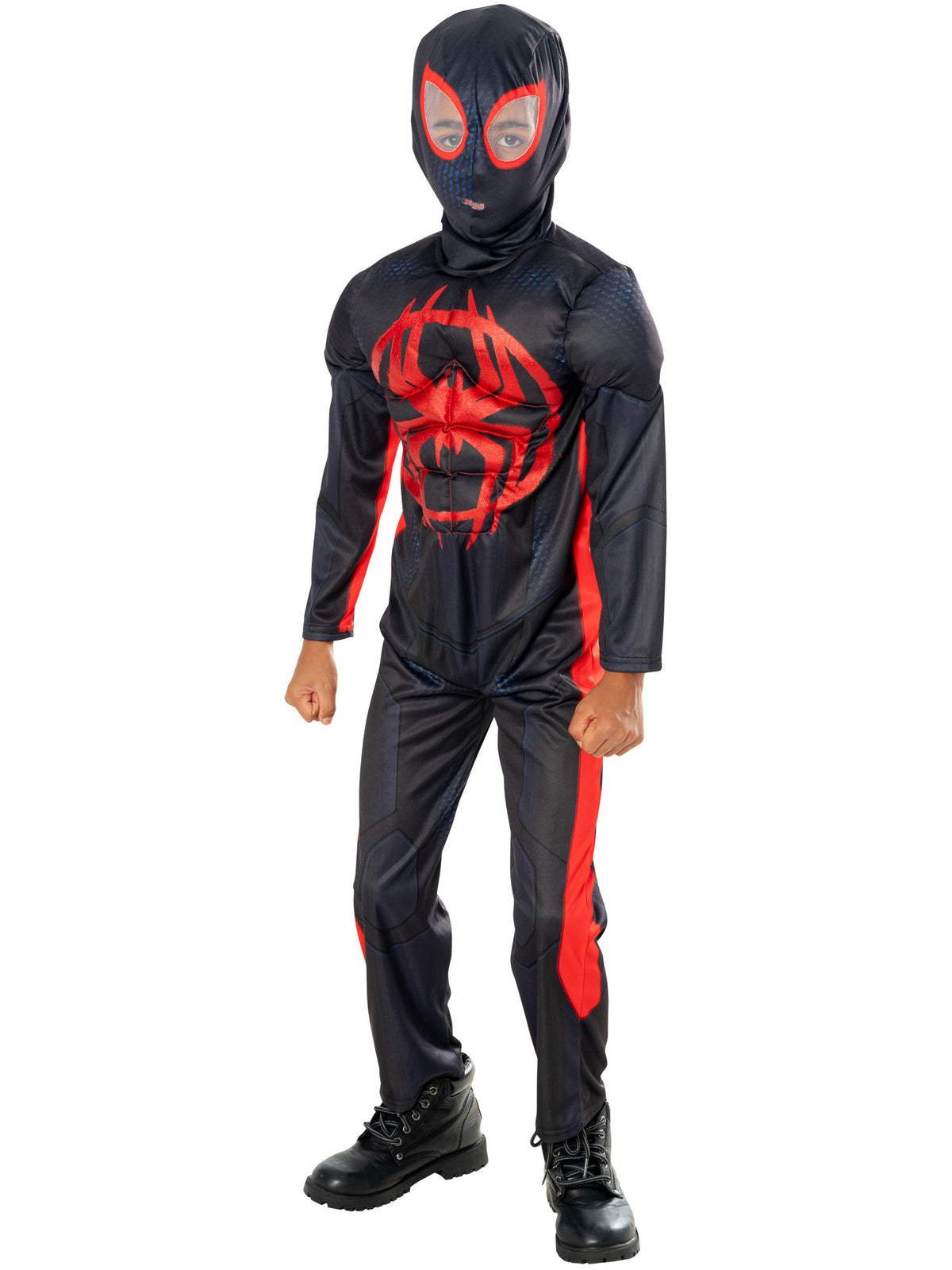 Miles Morales, Spider Verse, Marvel, Spider Verse, Black, EXPIRED - Disney - Spider-man, Kids Costumes, S, Front