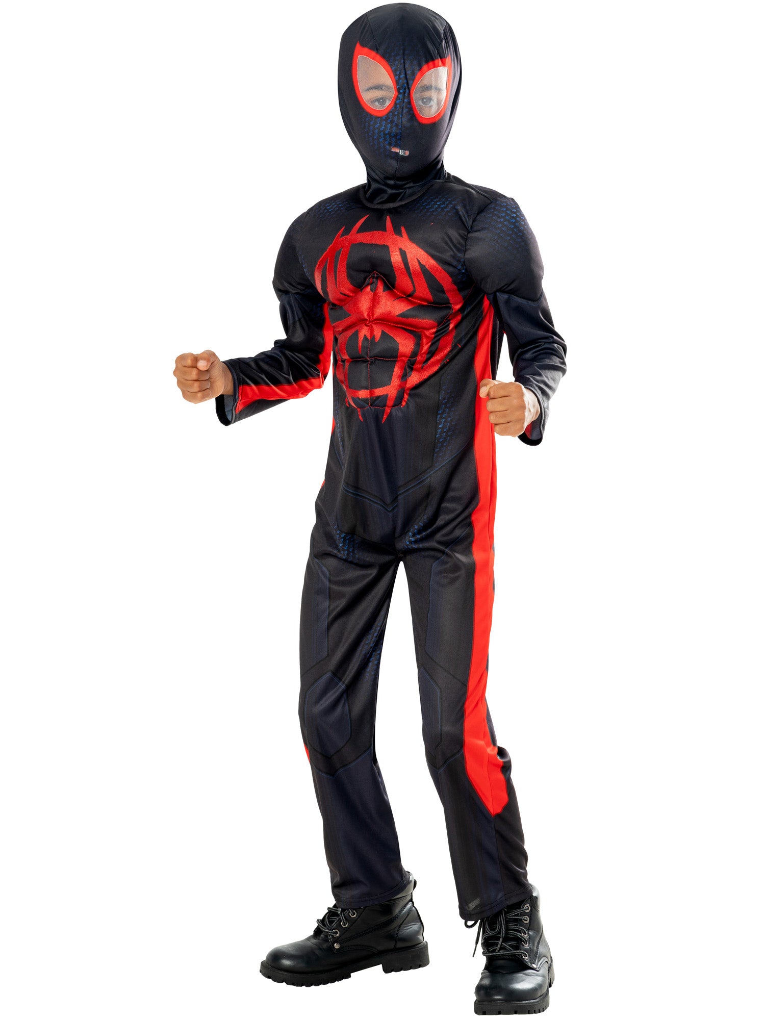 Miles Morales, Spider Verse, Marvel, Spider Verse, Black, EXPIRED - Disney - Spider-man, Kids Costumes, S, Back