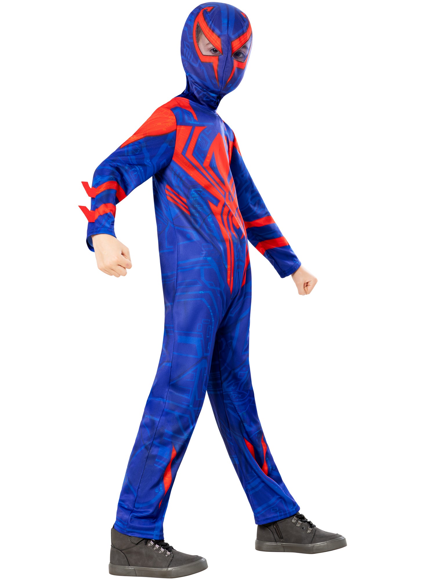 Miles Morales, Spider Verse, Marvel, Spider Verse, Black, EXPIRED - Disney - Spider-man, Kids Costumes, M, Back