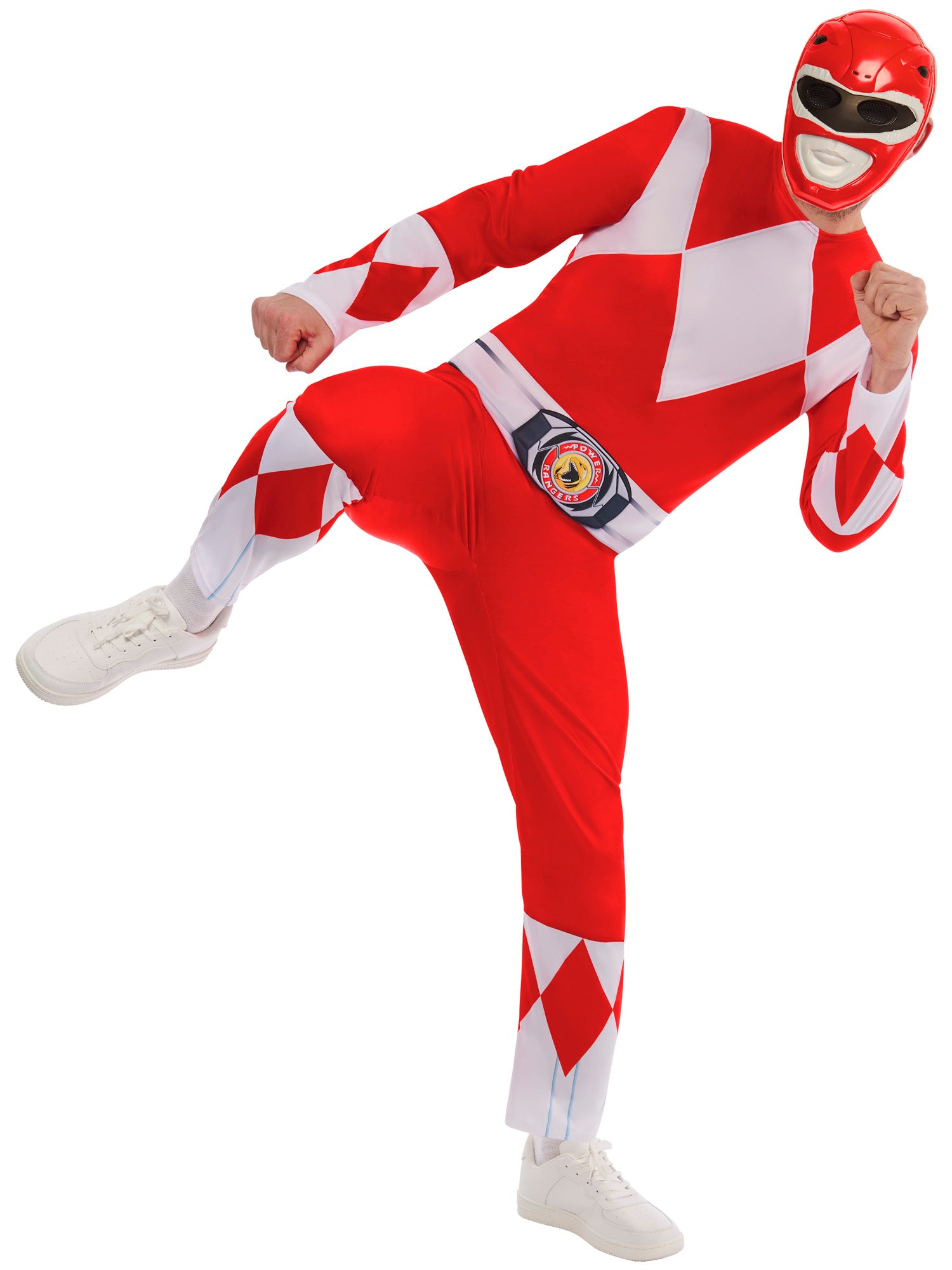 Power Ranger, Muliticoloured, Hasbro - Power Rangers, Adult Costume, , Side