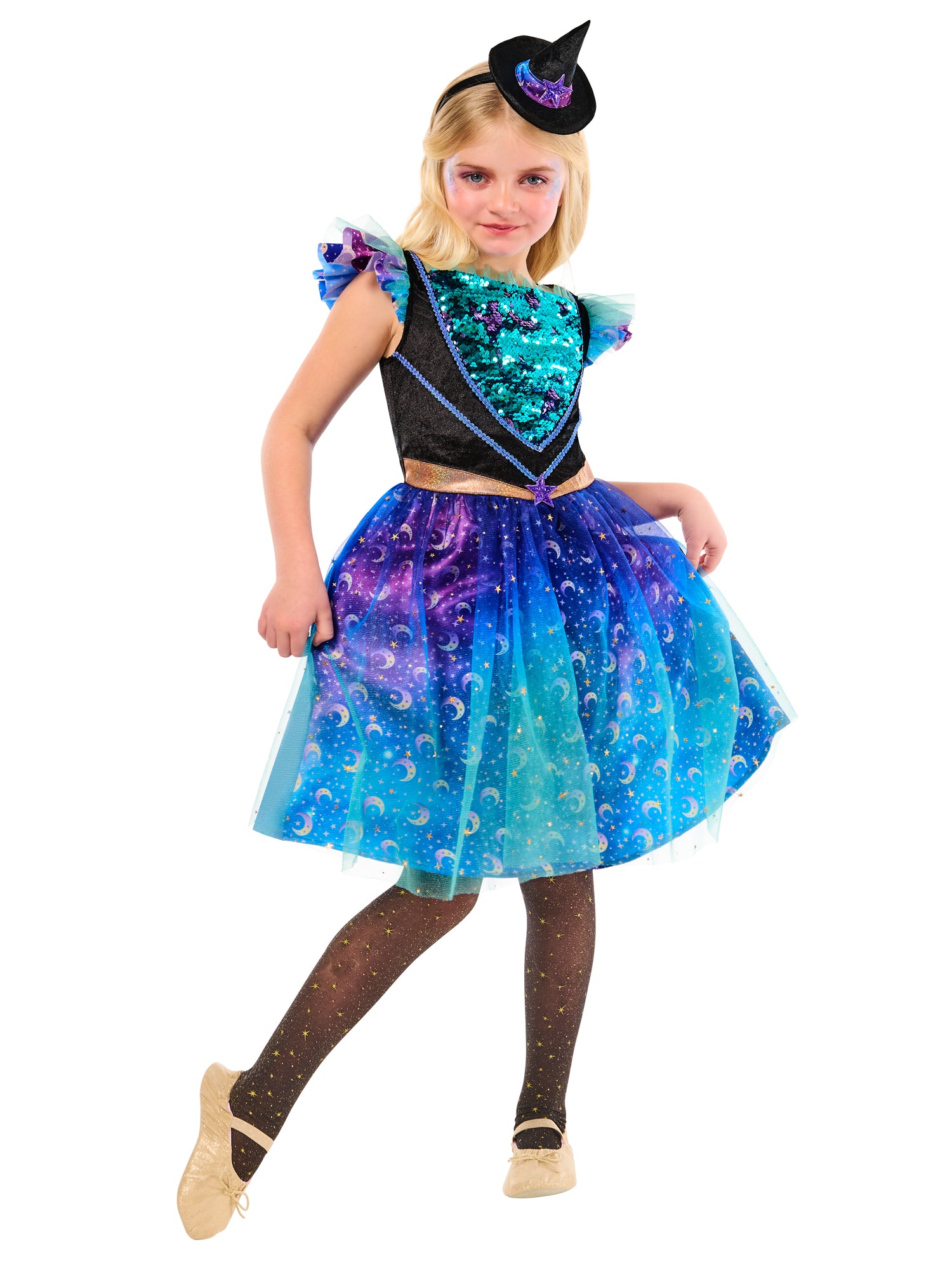 Witch, Muliticoloured, Forum, Kids Costumes, , Front