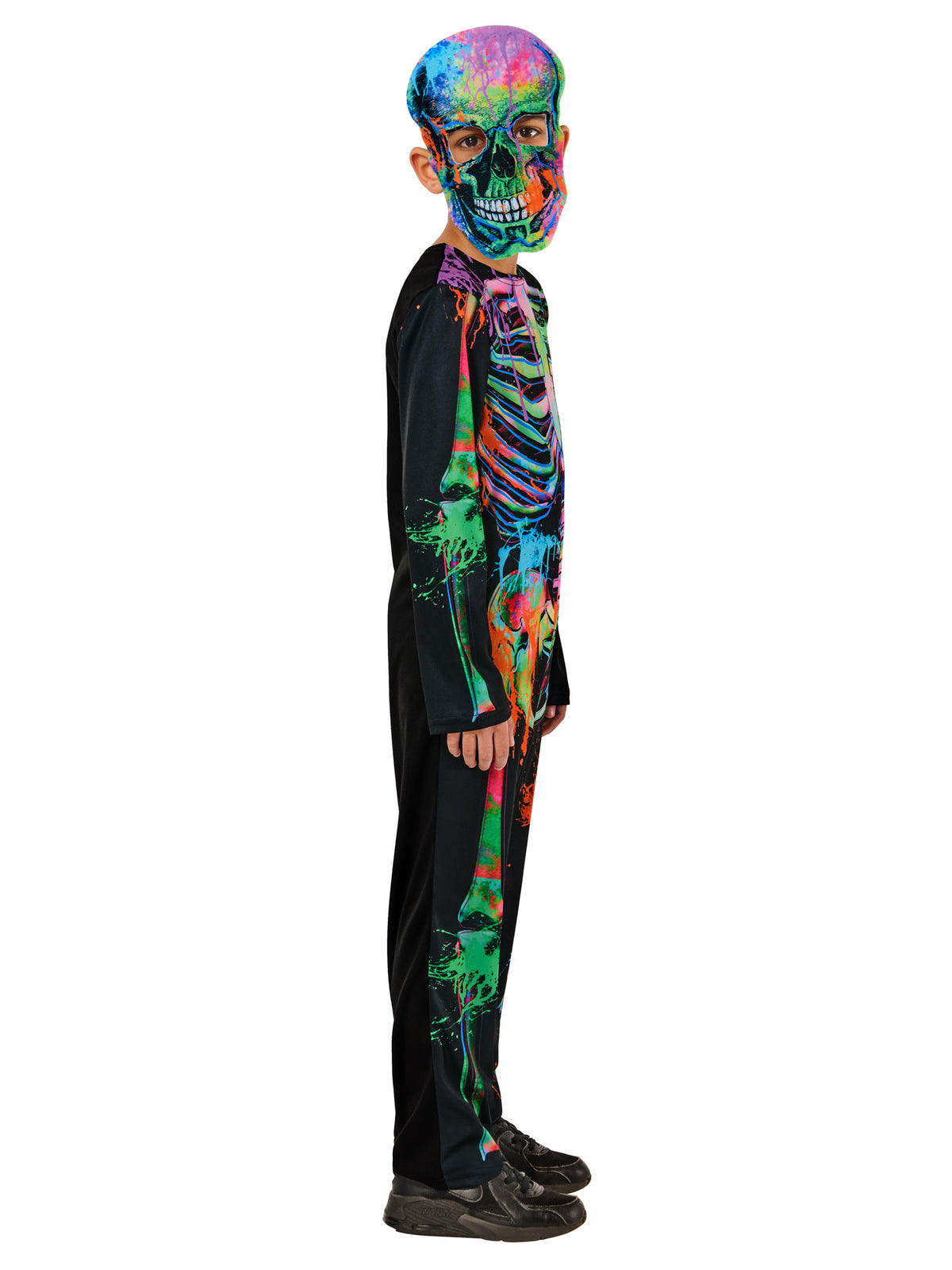 Skeleton, Muliticoloured, Forum, Kids Costumes, , Side