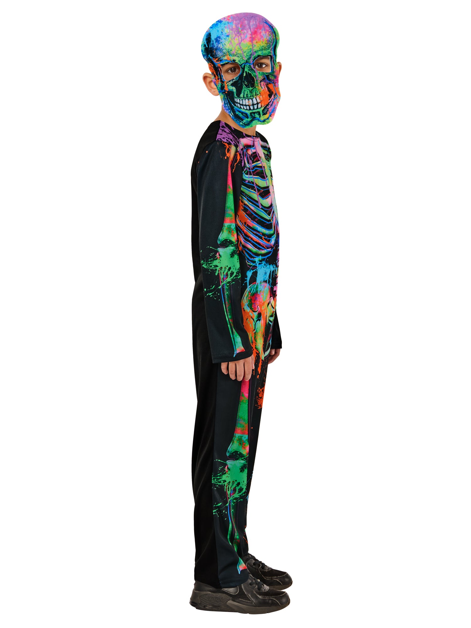 Skeleton, Muliticoloured, Forum, Kids Costumes, , Side