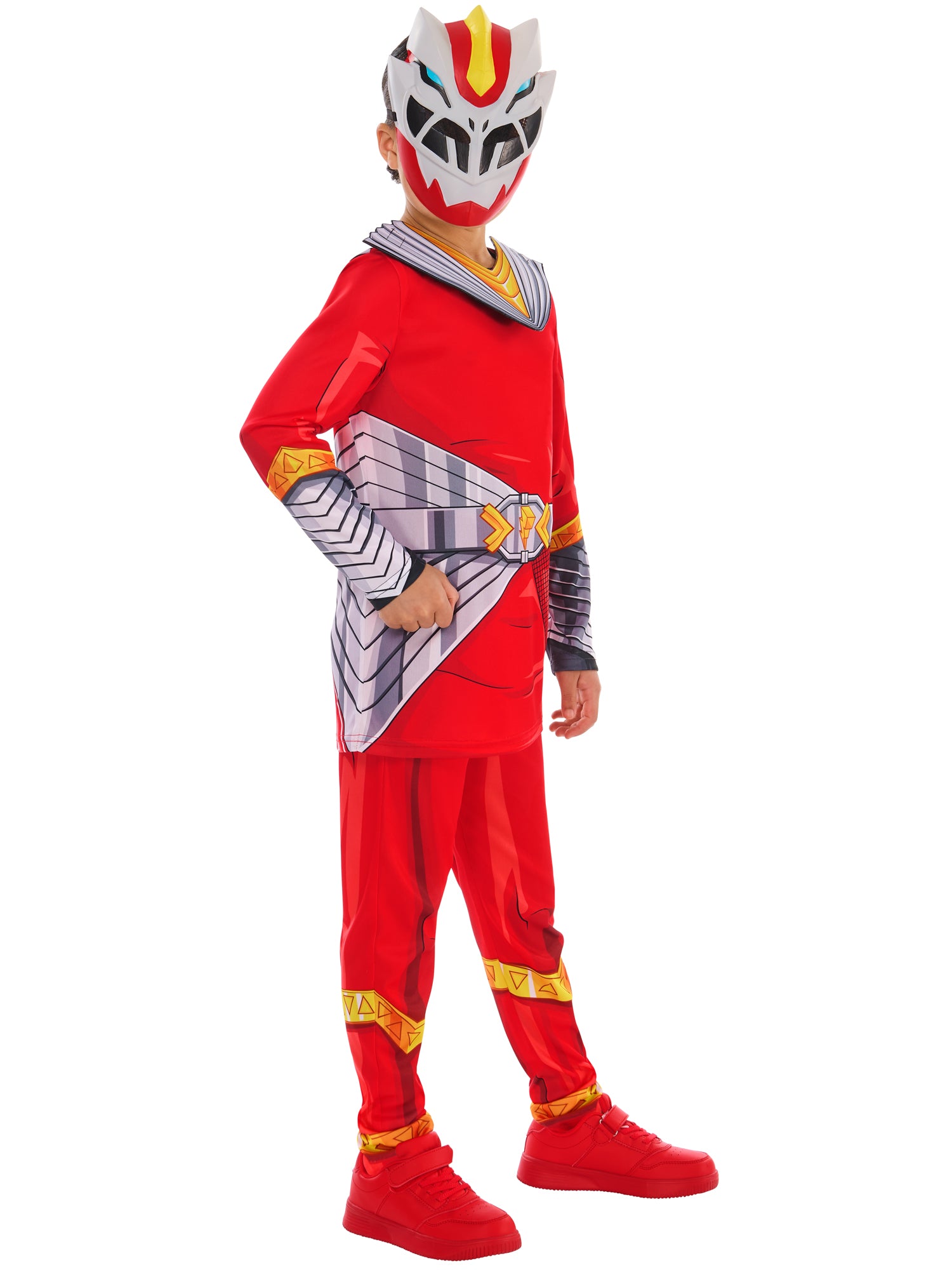 Power Ranger, Muliticoloured, Hasbro - Power Rangers, Kids Costumes, , Side
