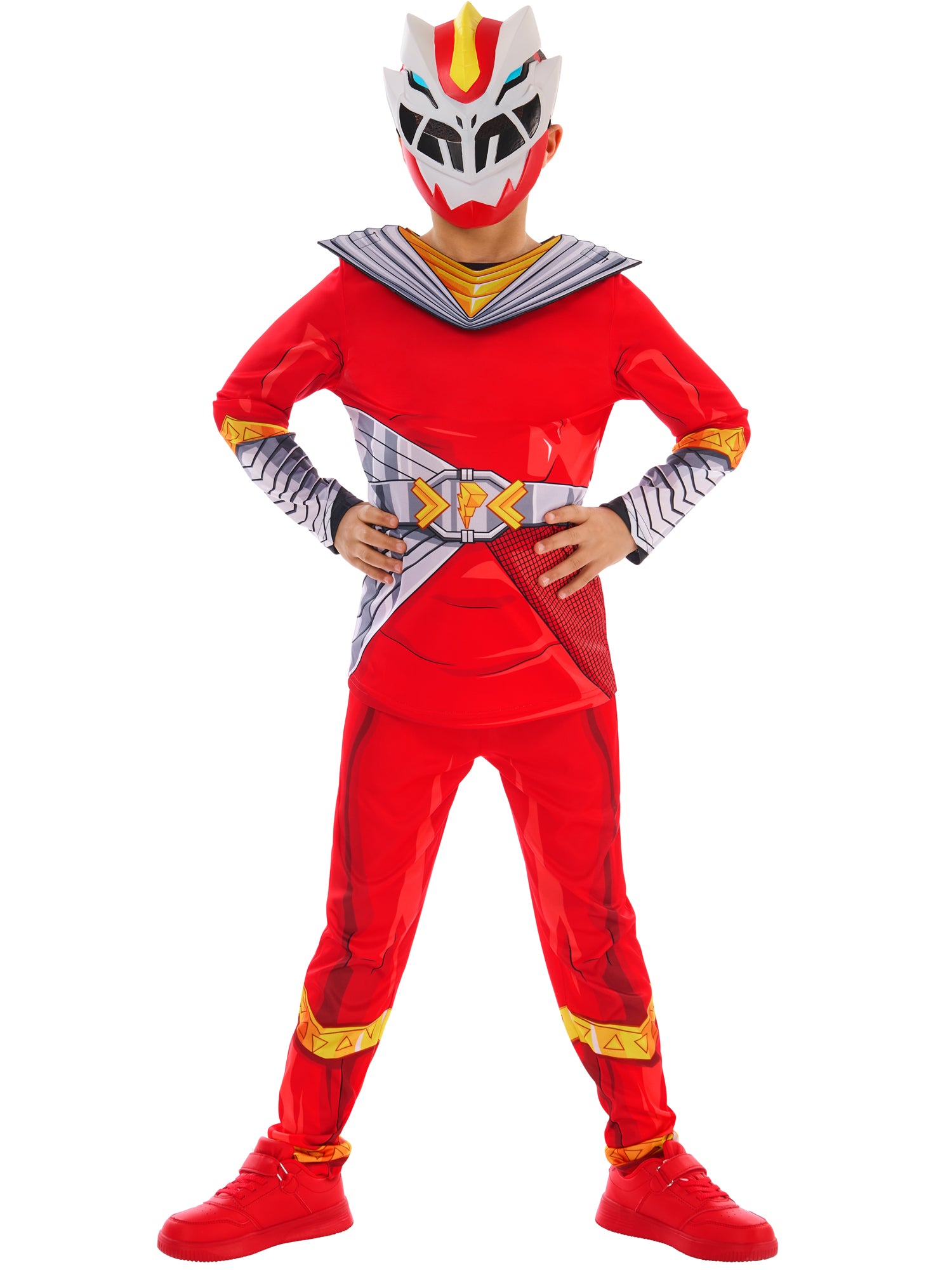 Power Ranger, Muliticoloured, Hasbro - Power Rangers, Kids Costumes, , Side