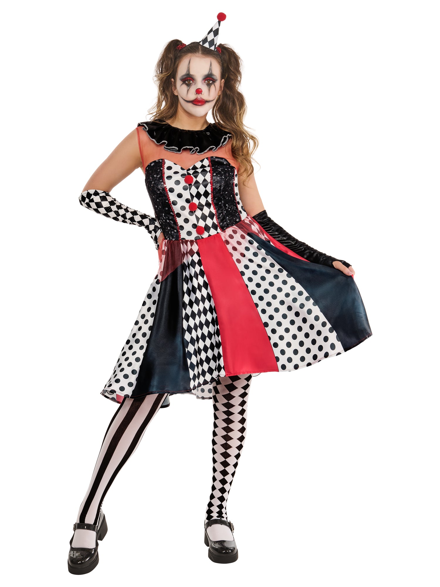 Clown, Muliticoloured, Forum, Adult Costume, , Front
