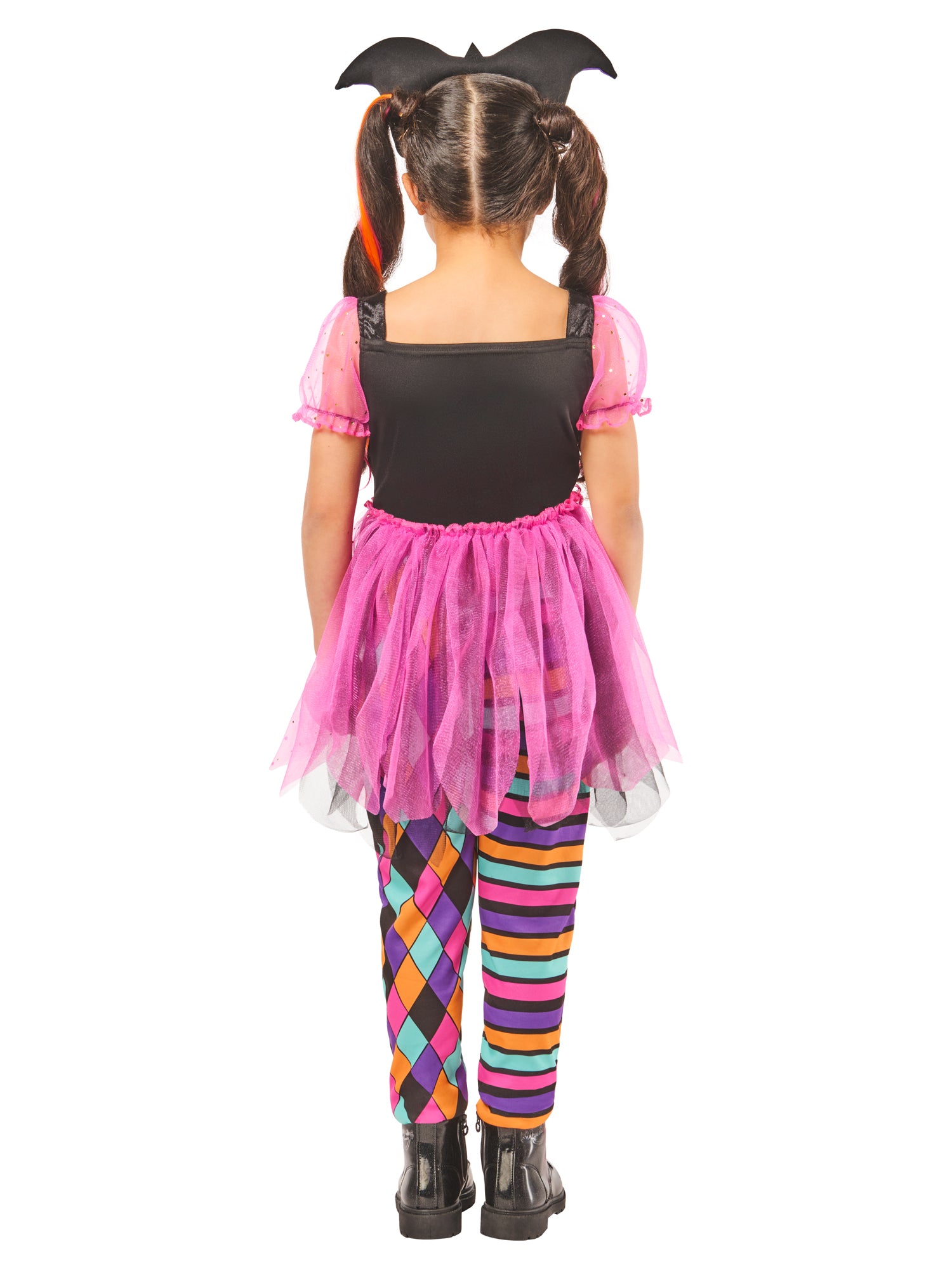 Harlequin, Muliticoloured, Forum, Kids Costumes, , Back