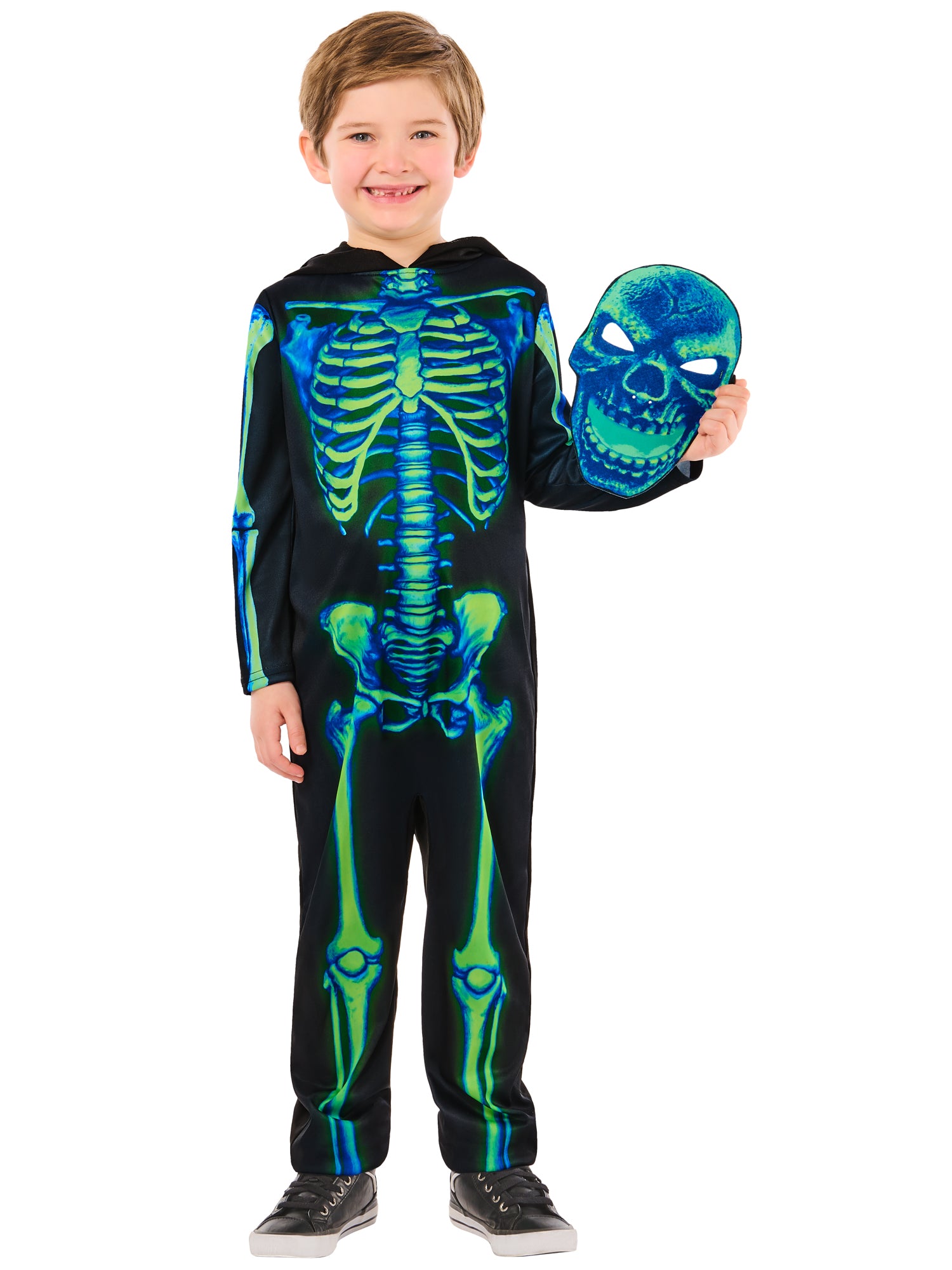 Skeleton, Muliticoloured, Forum, Kids Costumes, , Other