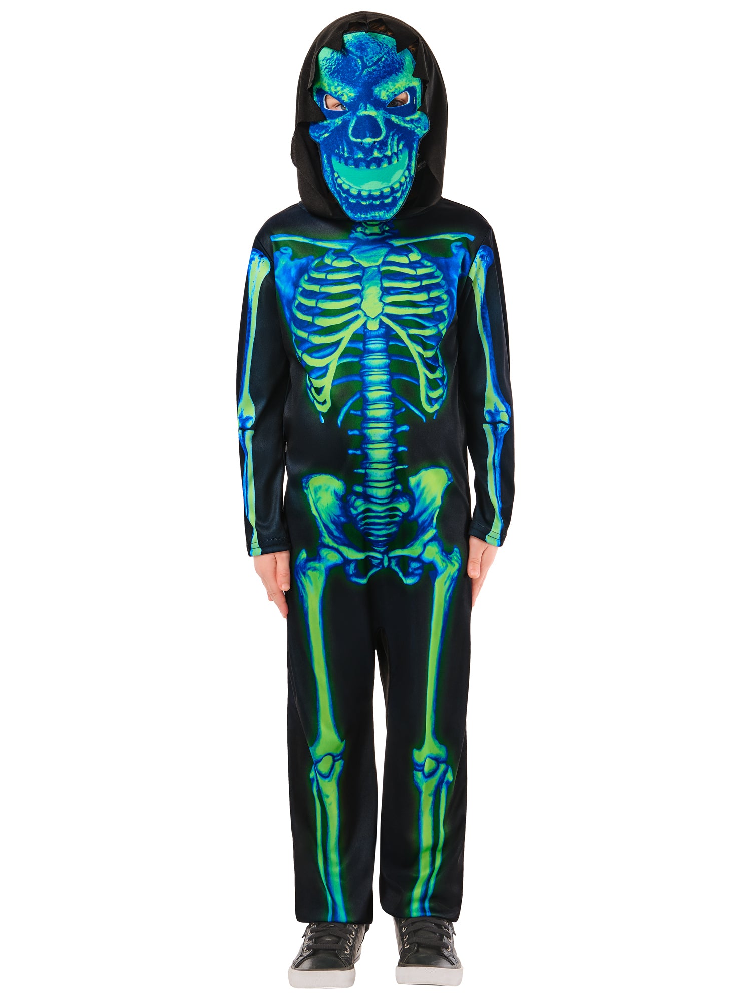 Skeleton, Muliticoloured, Forum, Kids Costumes, , Side