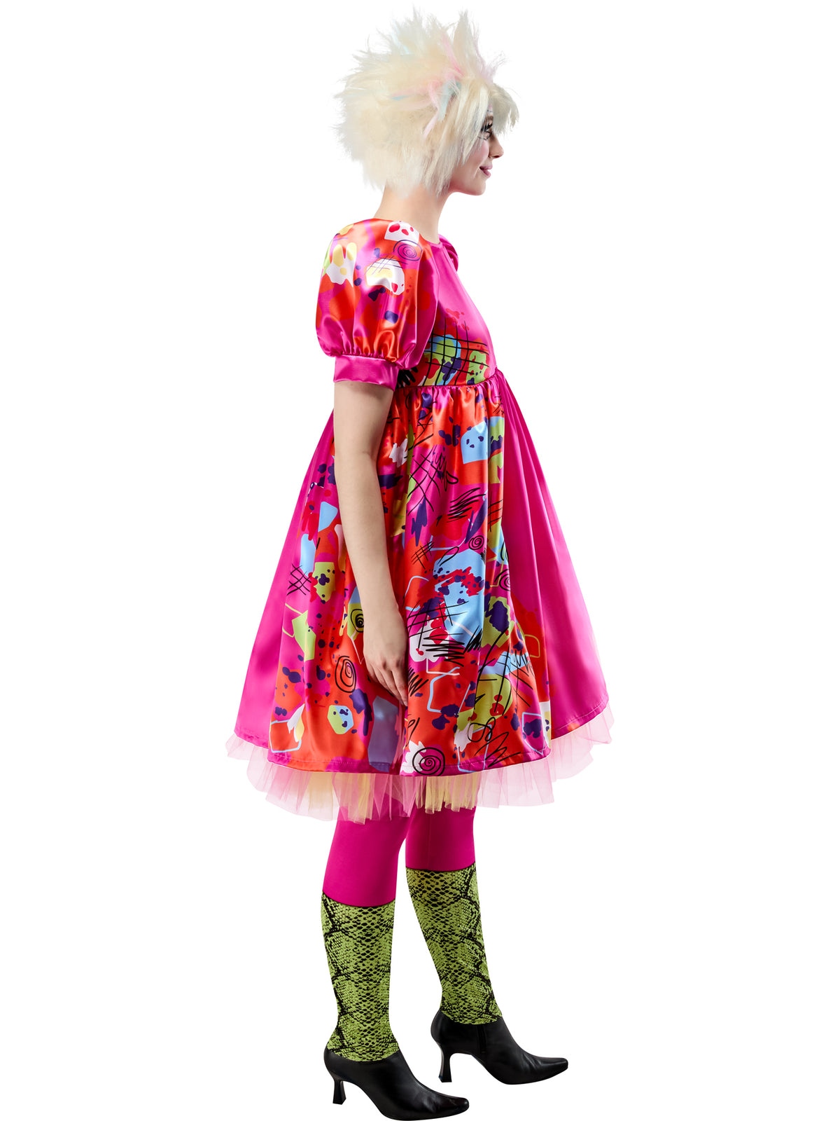 Barbie, Barbie Movie, Muliticoloured, Barbie, Adult Costume, , Side