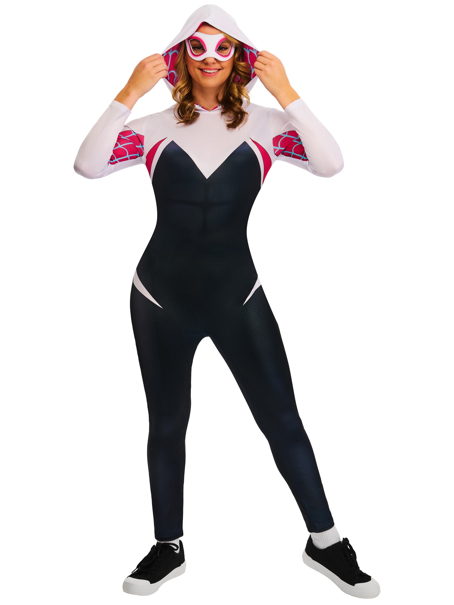Ghost Spider, Spider-man, Muliticoloured, Ghost Spider, Adult Costume, , Front