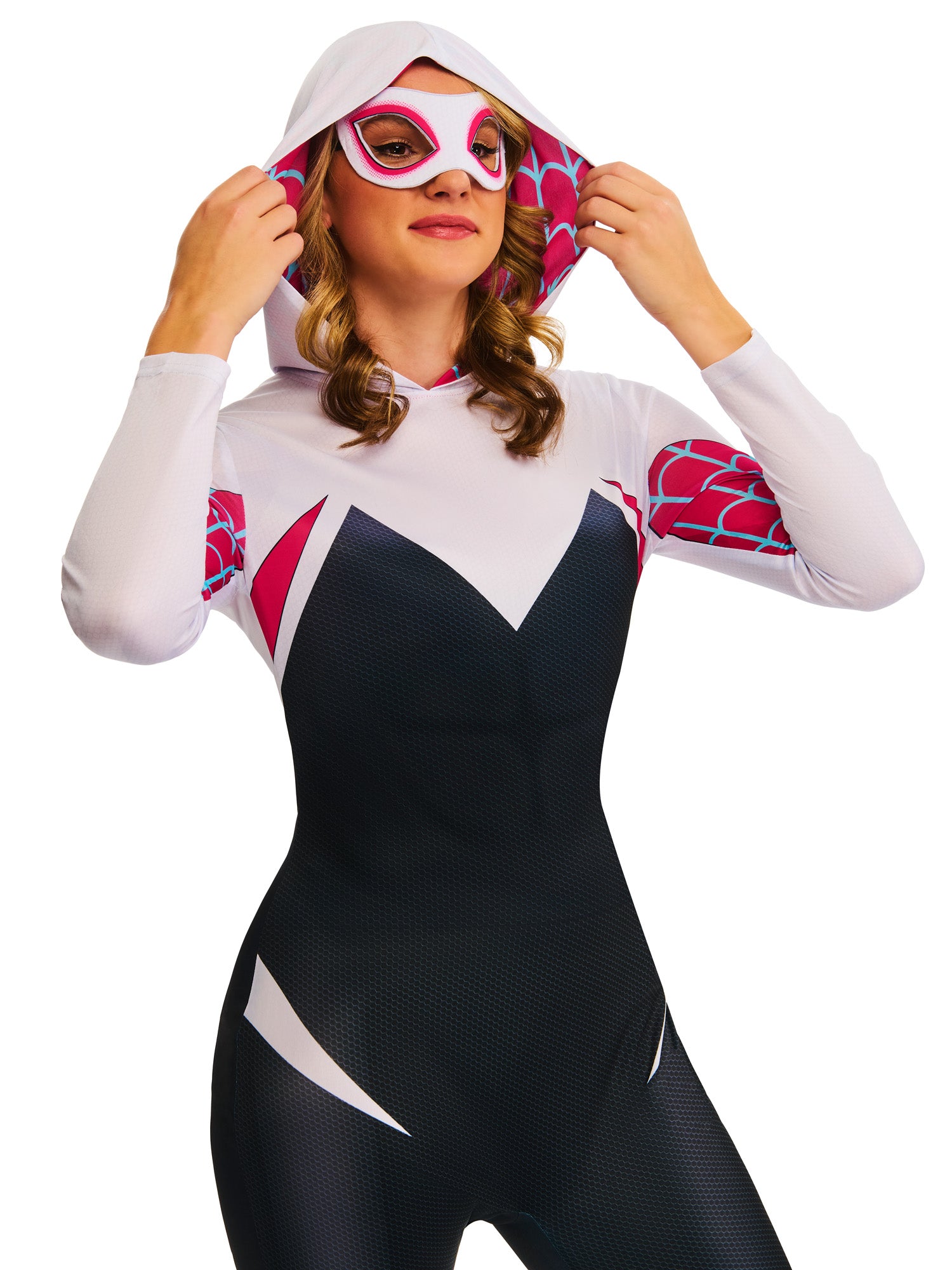 Ghost Spider, Spider-man, Muliticoloured, Ghost Spider, Adult Costume, , Side