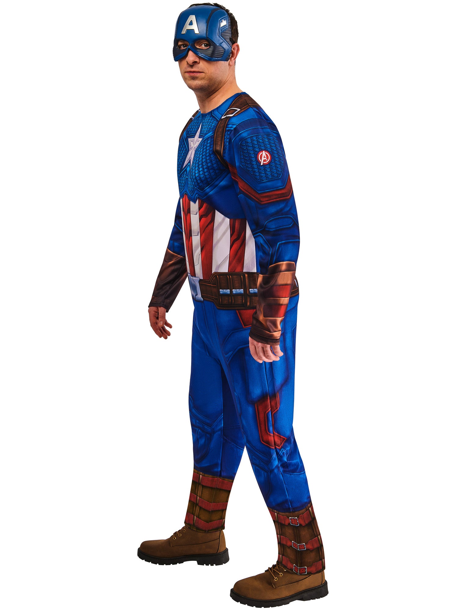 Captain America, Marvel Classic, Muliticoloured, Adult Costume, , Other