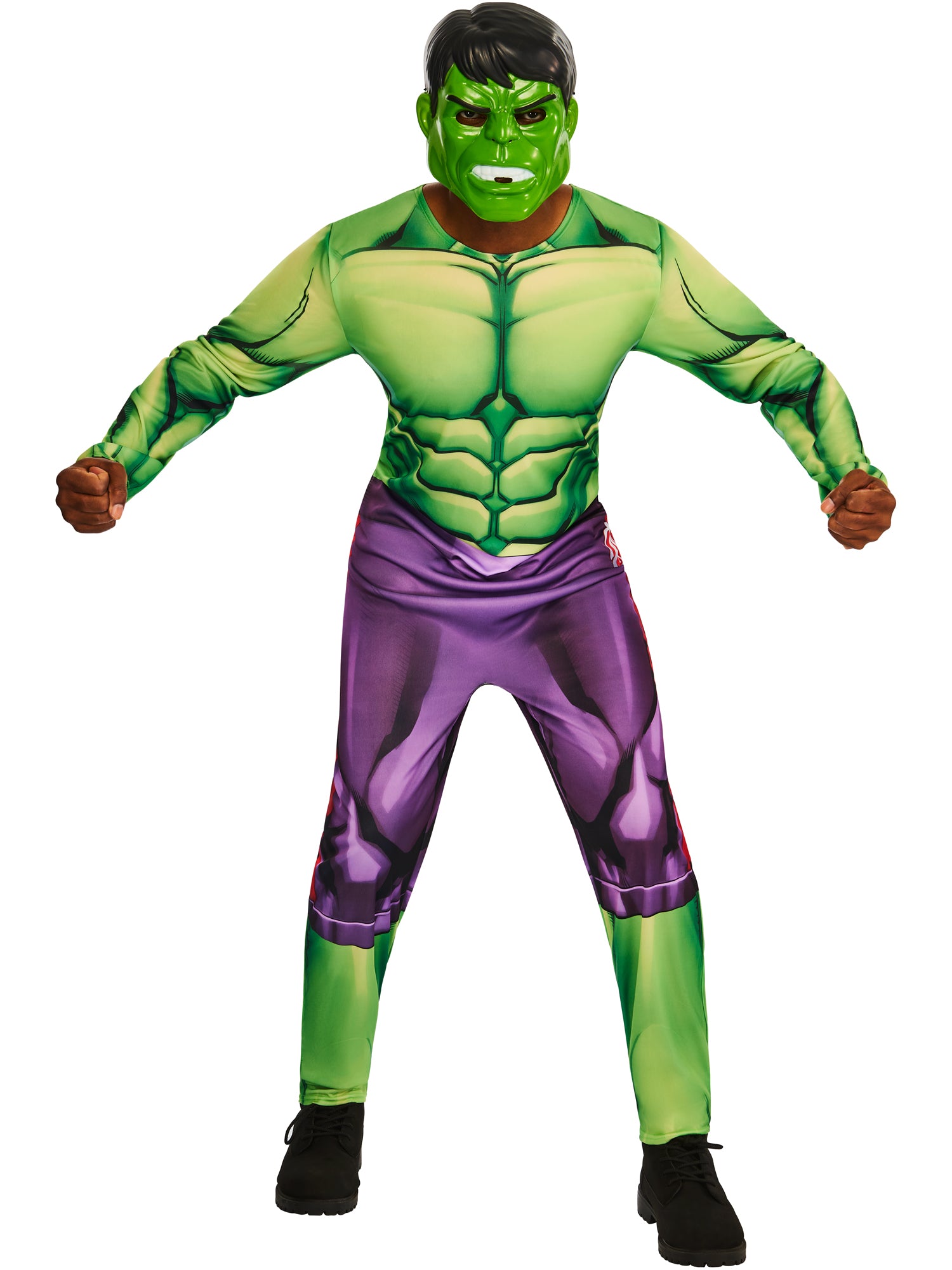 Hulk, Marvel Classic, Muliticoloured, Adult Costume, , Front