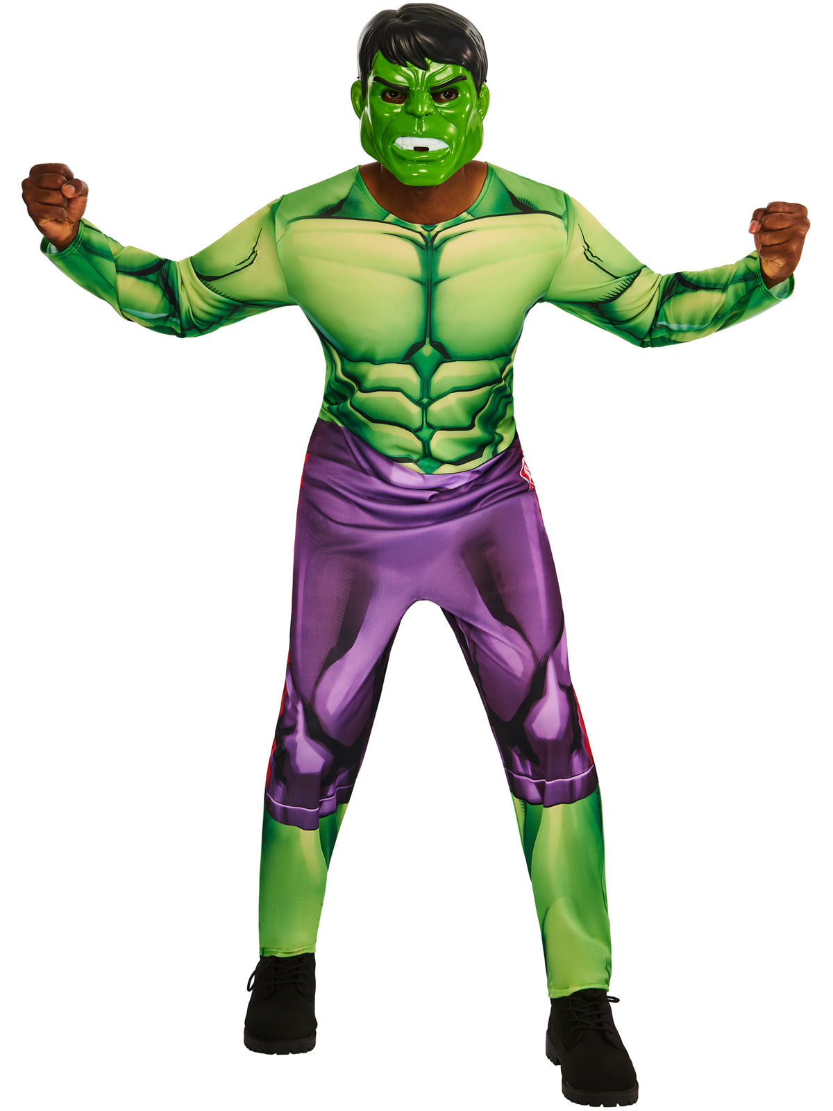 Hulk, Marvel Classic, Muliticoloured, Adult Costume, , Side