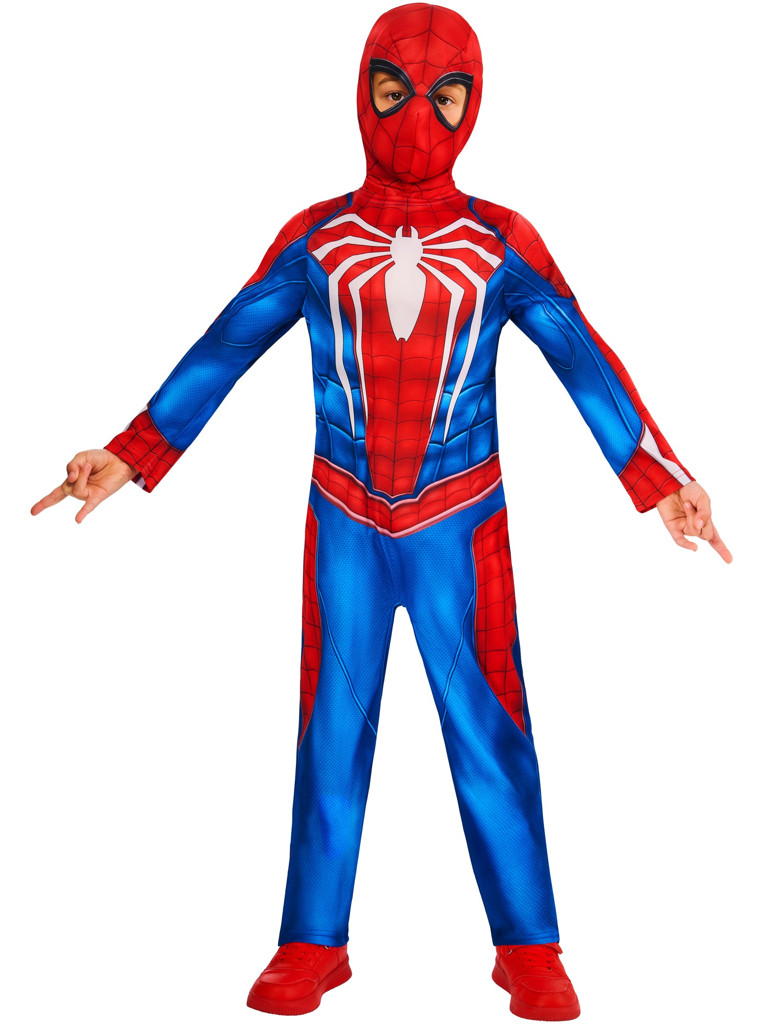 Spider-man, Spider-man Gamerverse, Muliticoloured, Kids Costumes, , Front
