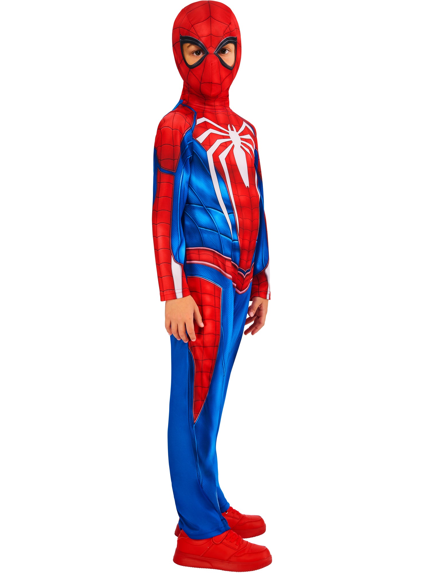 Spider-man, Spider-man Gamerverse, Muliticoloured, Kids Costumes, , Side