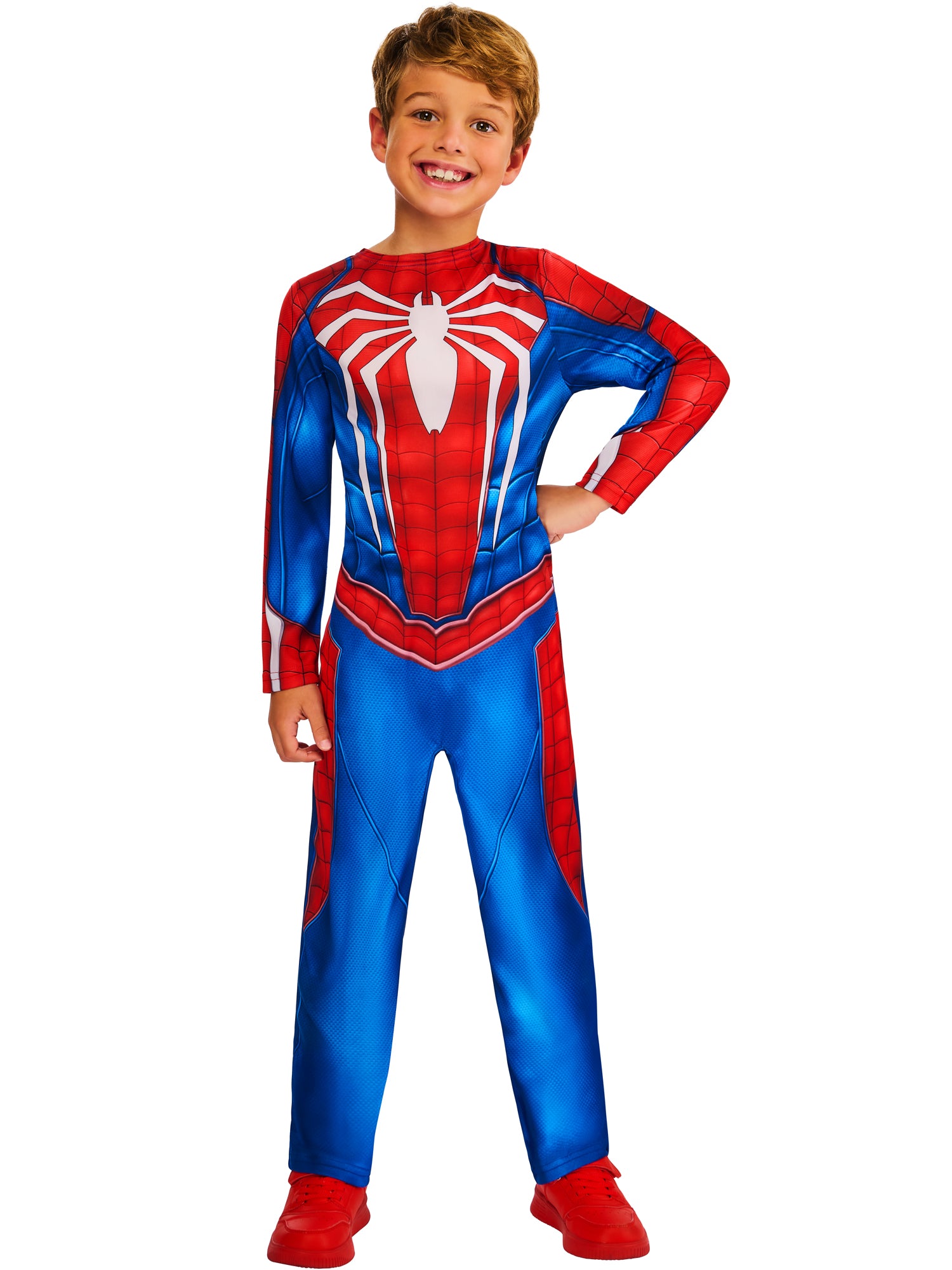 Spider-man, Spider-man Gamerverse, Muliticoloured, Kids Costumes, , Side