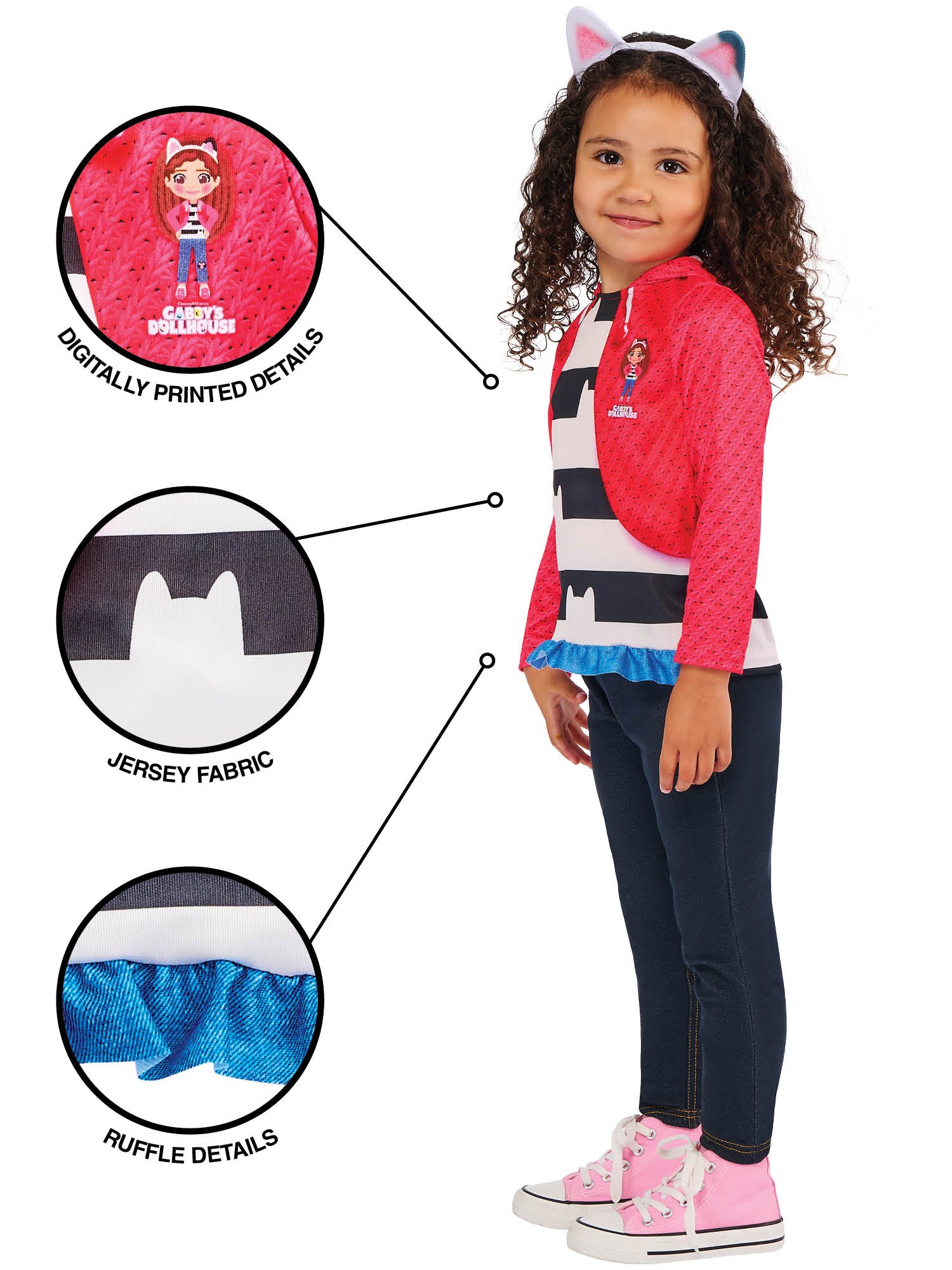 Gabby, Gabby's Dollhouse, Multicoloured, Kids Costumes, , Other