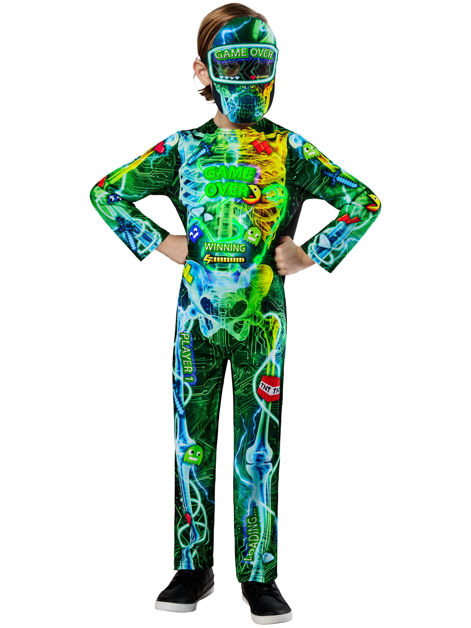 Skeleton, Generic, Muliticoloured, Kids Costumes, , Front