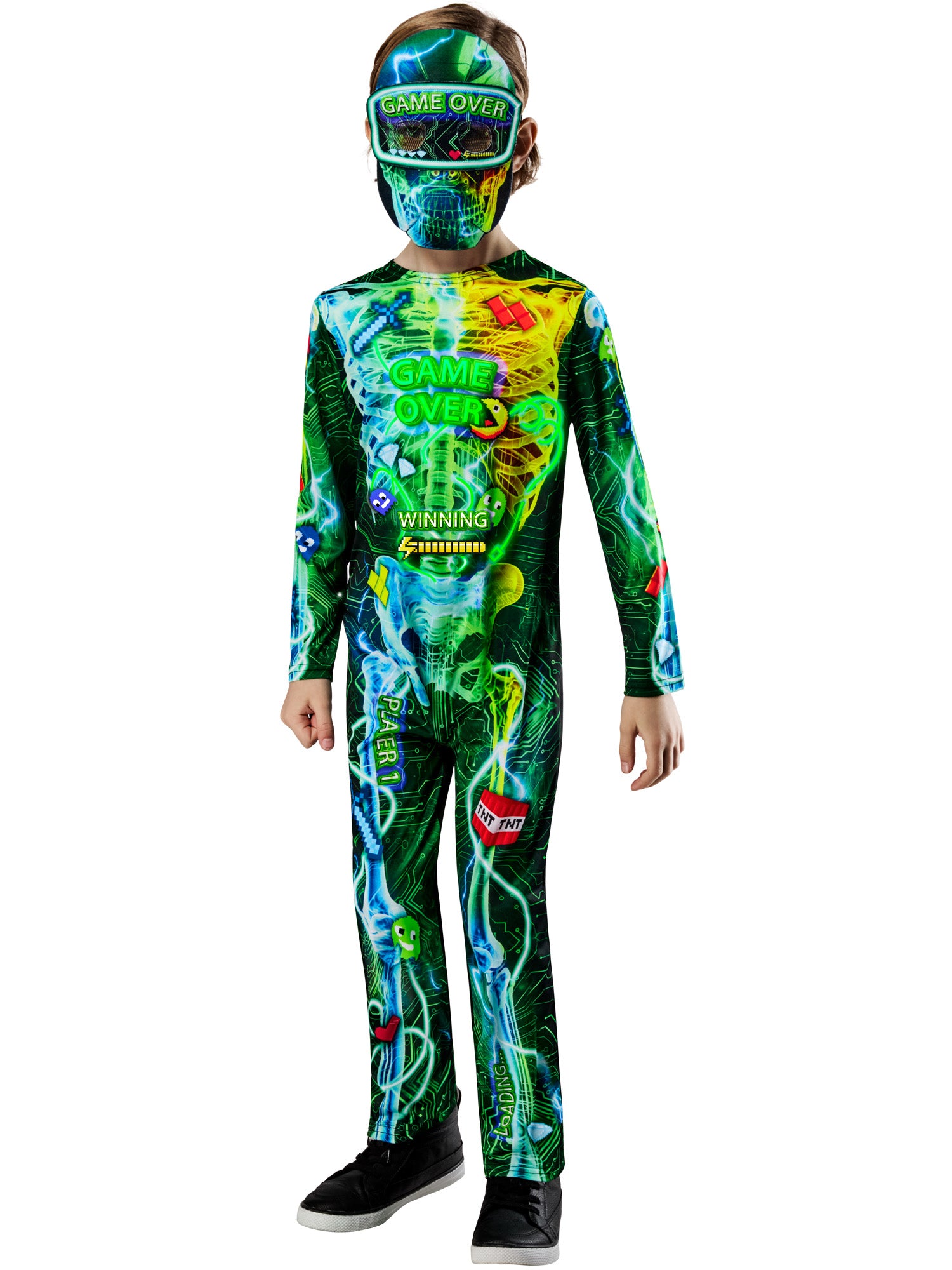 Skeleton, Generic, Muliticoloured, Kids Costumes, , Side