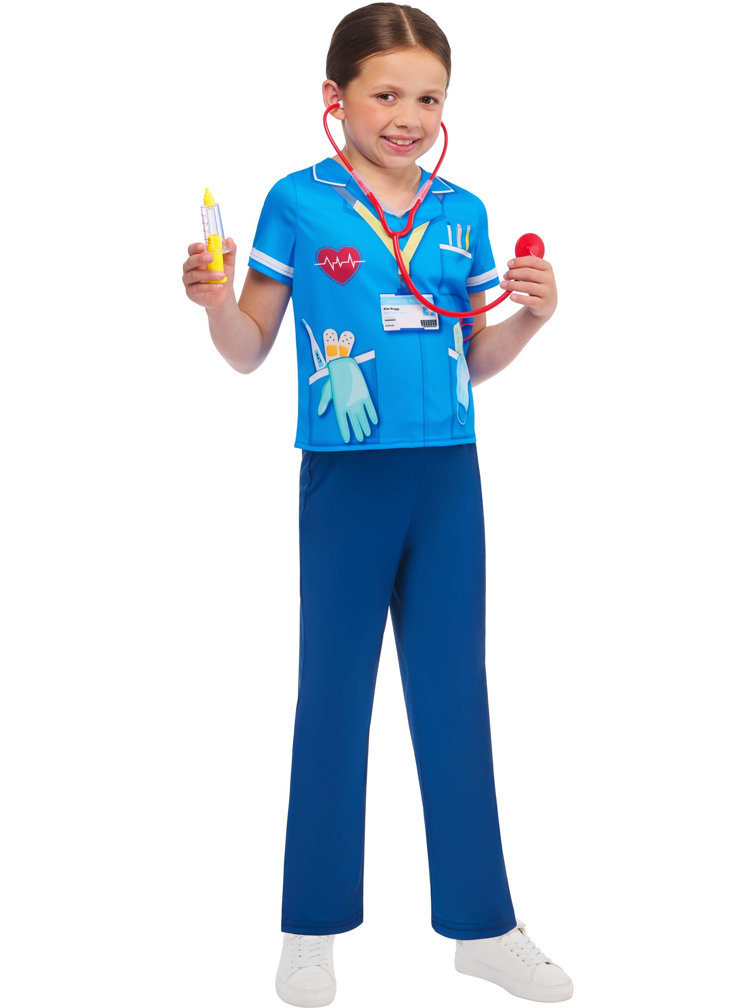Nurse, Rubies, Multicoloured, Kids Costumes, , Side