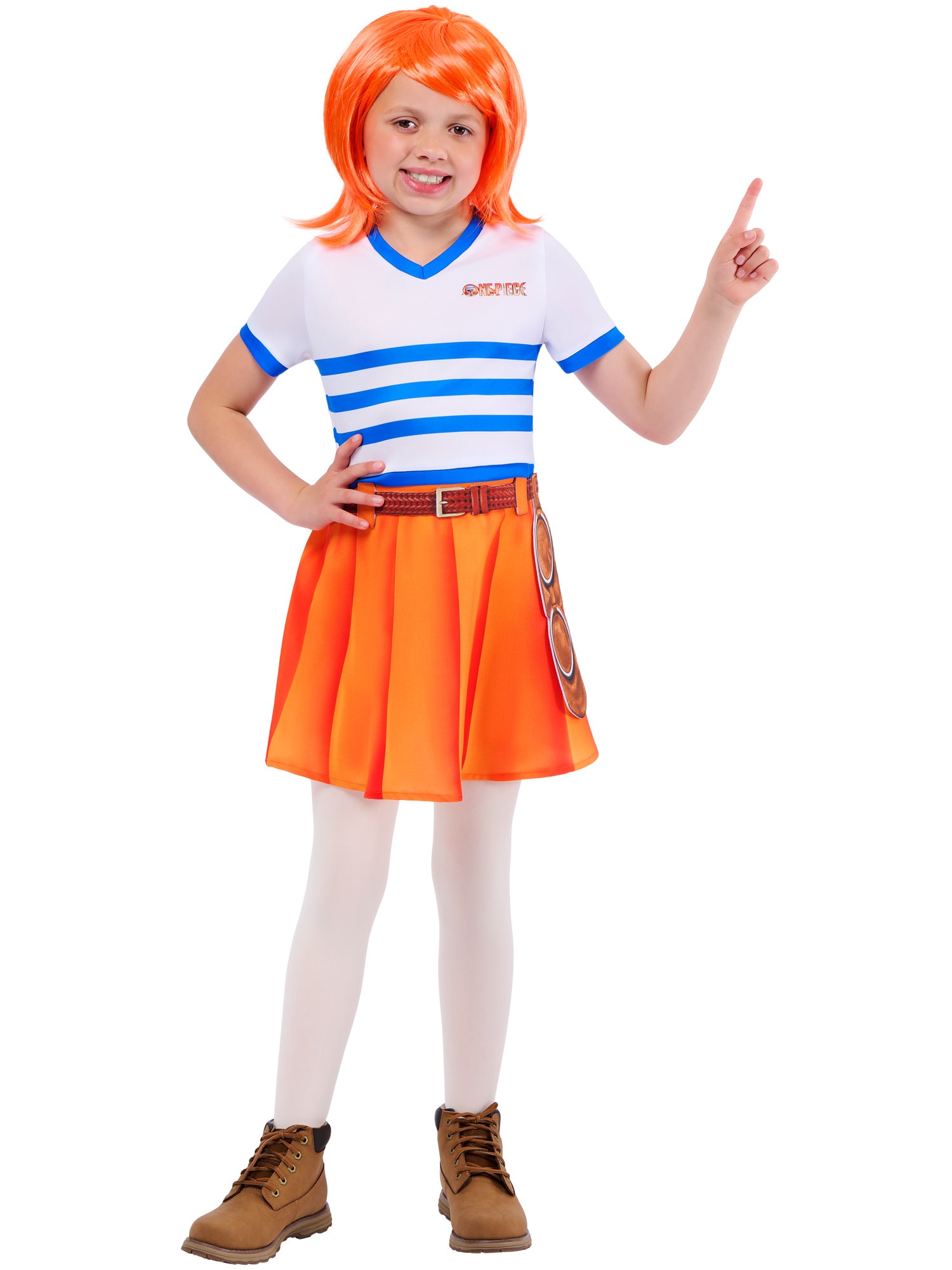 Nami, One Piece, Multicoloured, Kids Costumes, , Side