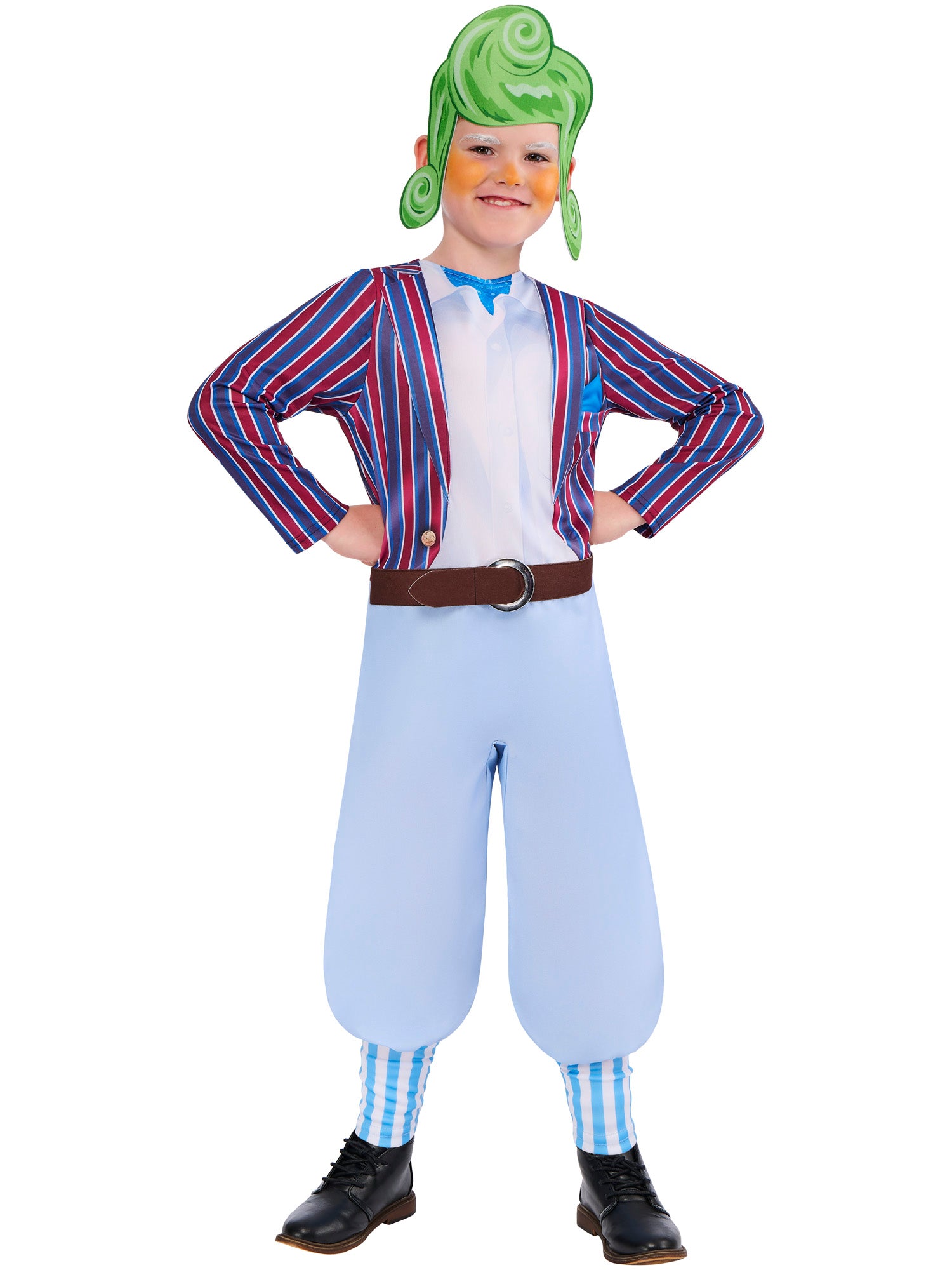 Oompa-Loompa, Wonka, Multicoloured, Kids Costumes, , Front