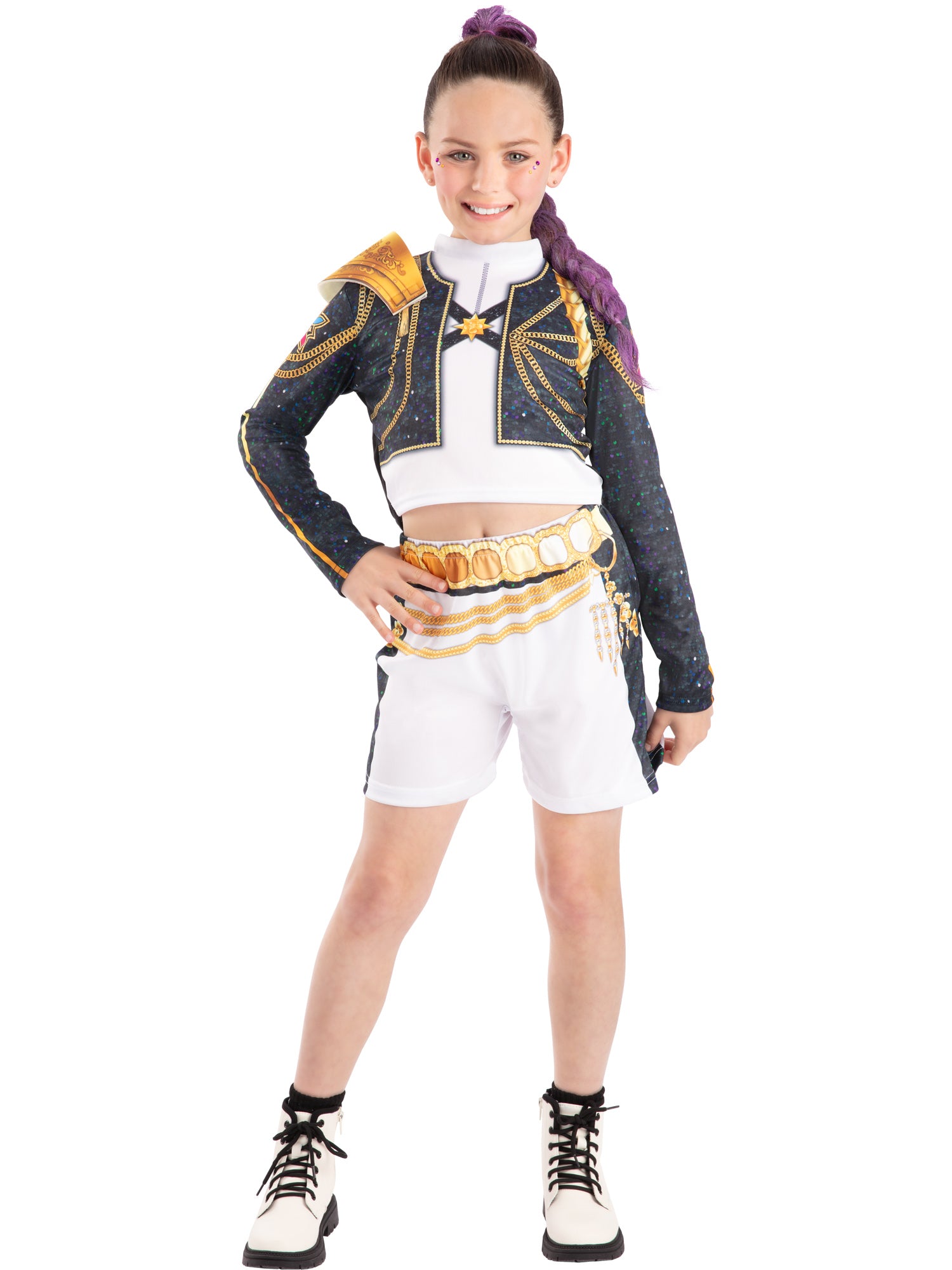 Rumi KPop Demon Hunters, KPop Demon Hunters, Muliticoloured, Kids Costumes, , Front