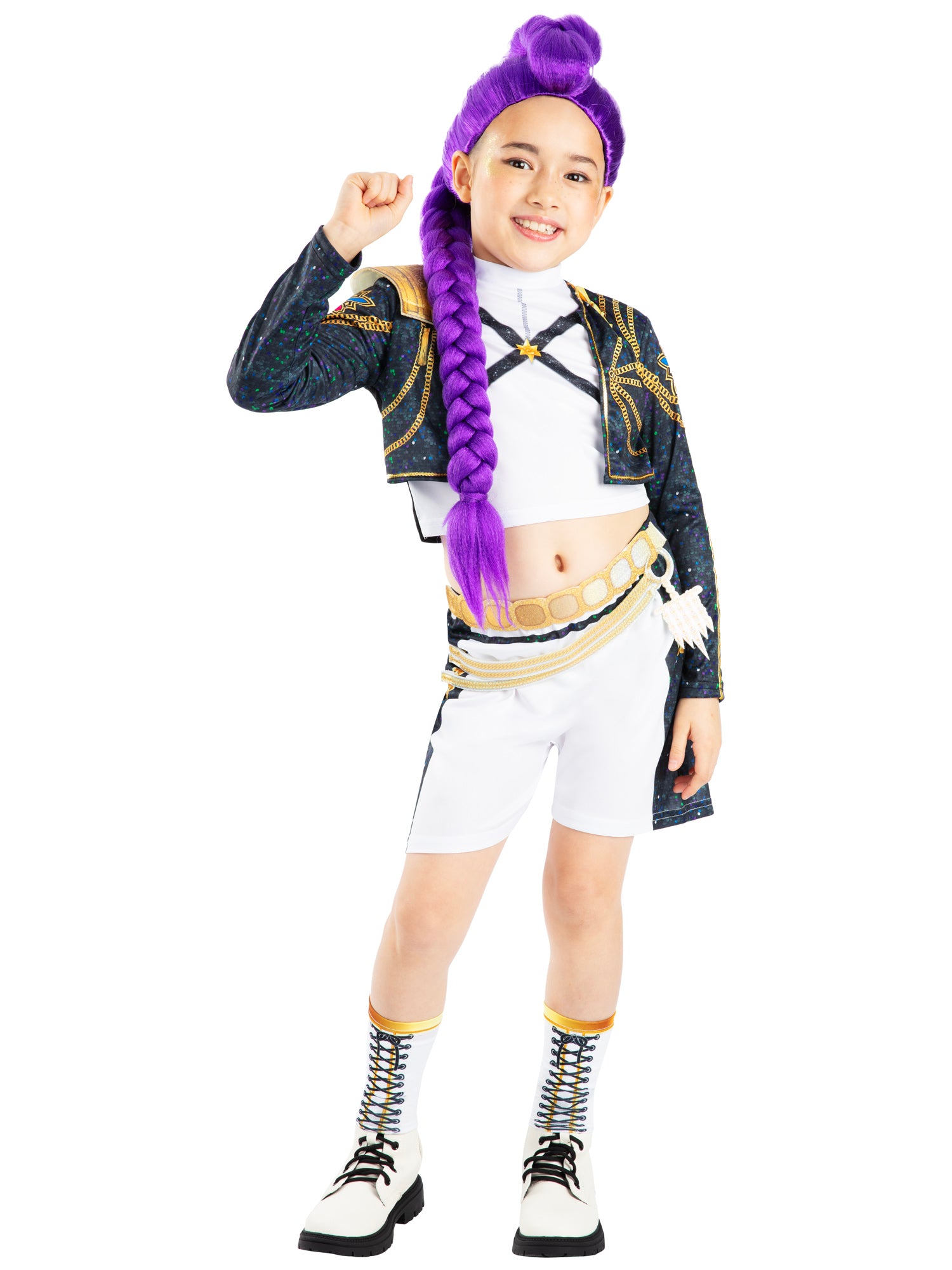 Rumi KPop Demon Hunters, KPop Demon Hunters, Muliticoloured, Kids Costumes, , Front