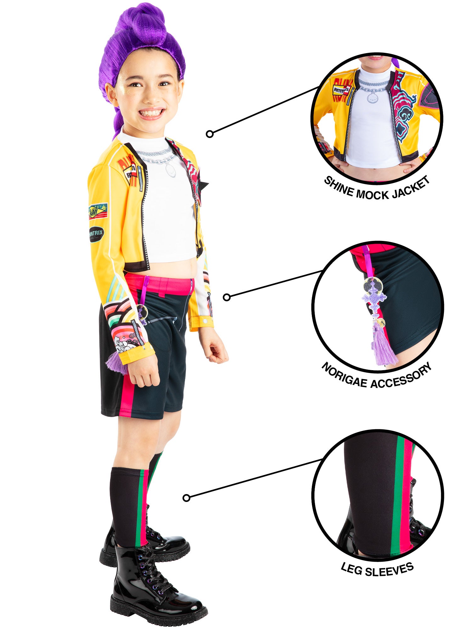 Rumi KPop Demon Hunters, KPop Demon Hunters, Kids Costumes, , Side