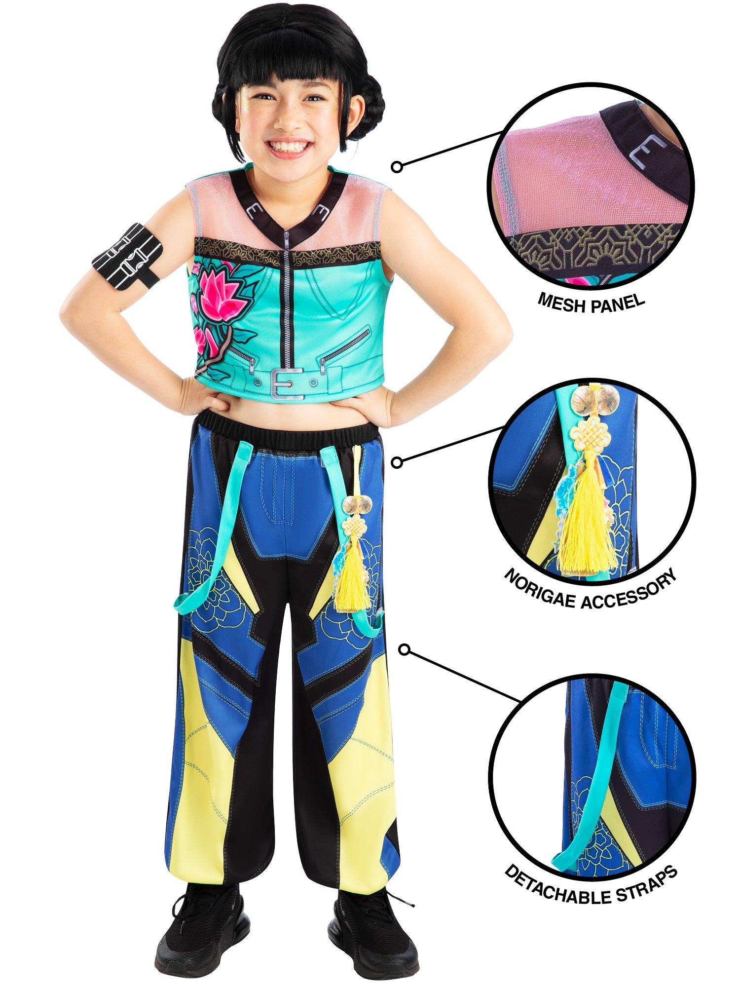 Zoey KPop Demon Hunters, KPop Demon Hunters, Muliticoloured, Kids Costumes, , Side