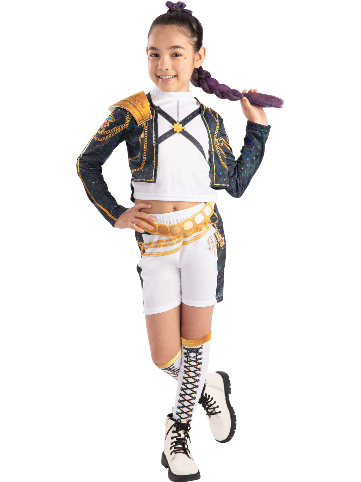 Rumi KPop Demon Hunters, KPop Demon Hunters, Muliticoloured, Kids Costumes, , Front