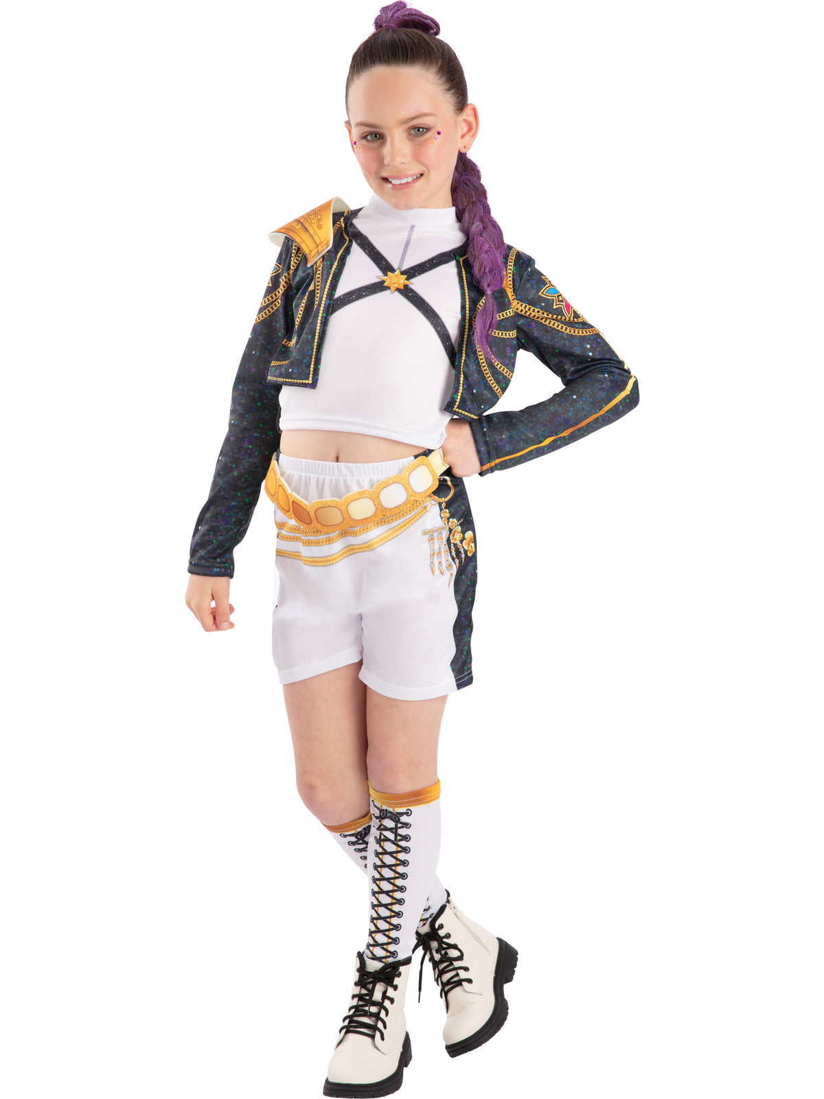 Rumi KPop Demon Hunters, KPop Demon Hunters, Muliticoloured, Kids Costumes, , Side