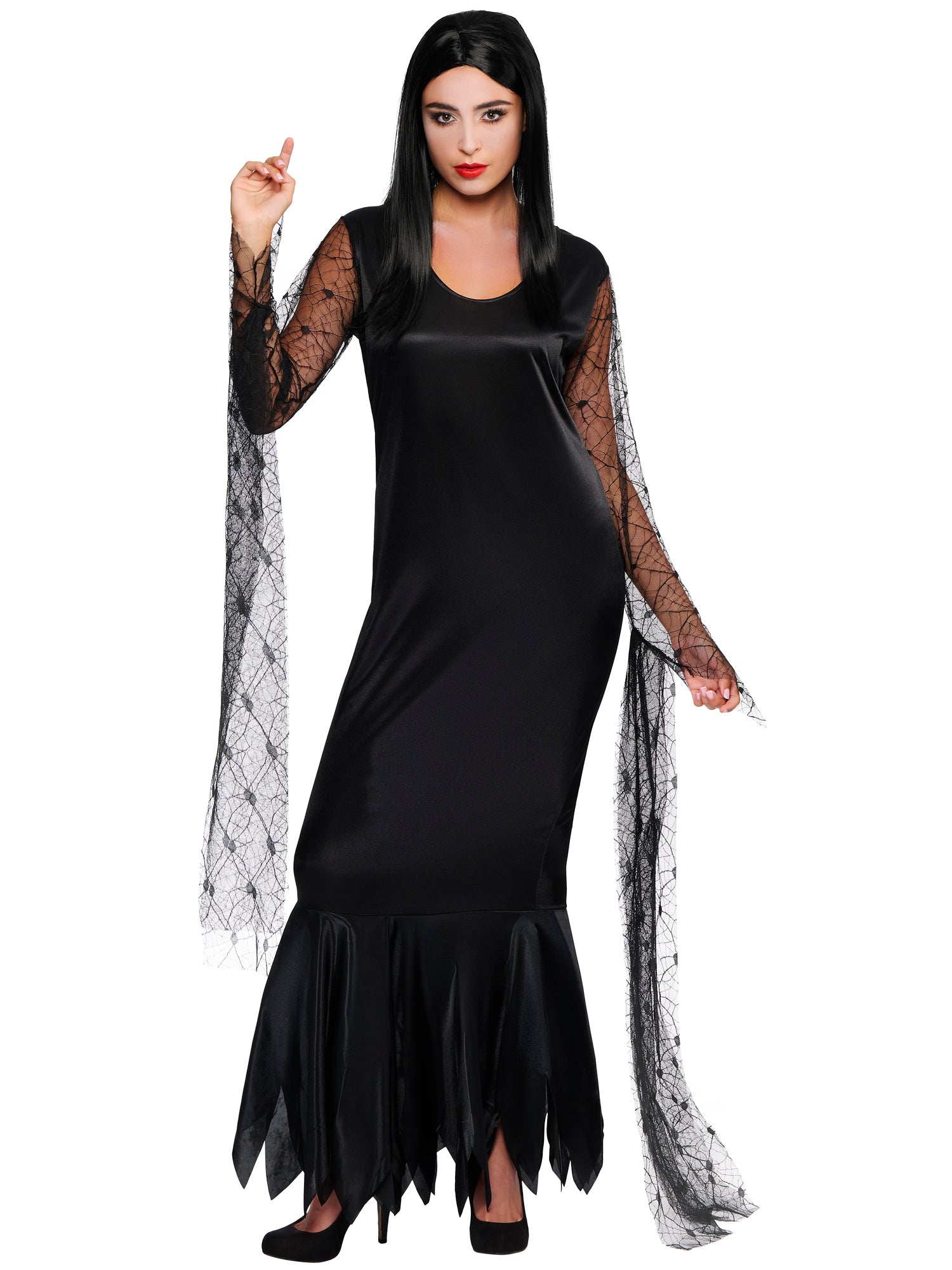 Morticia, Multi, TCAF, Adult Costume, Medium, Front