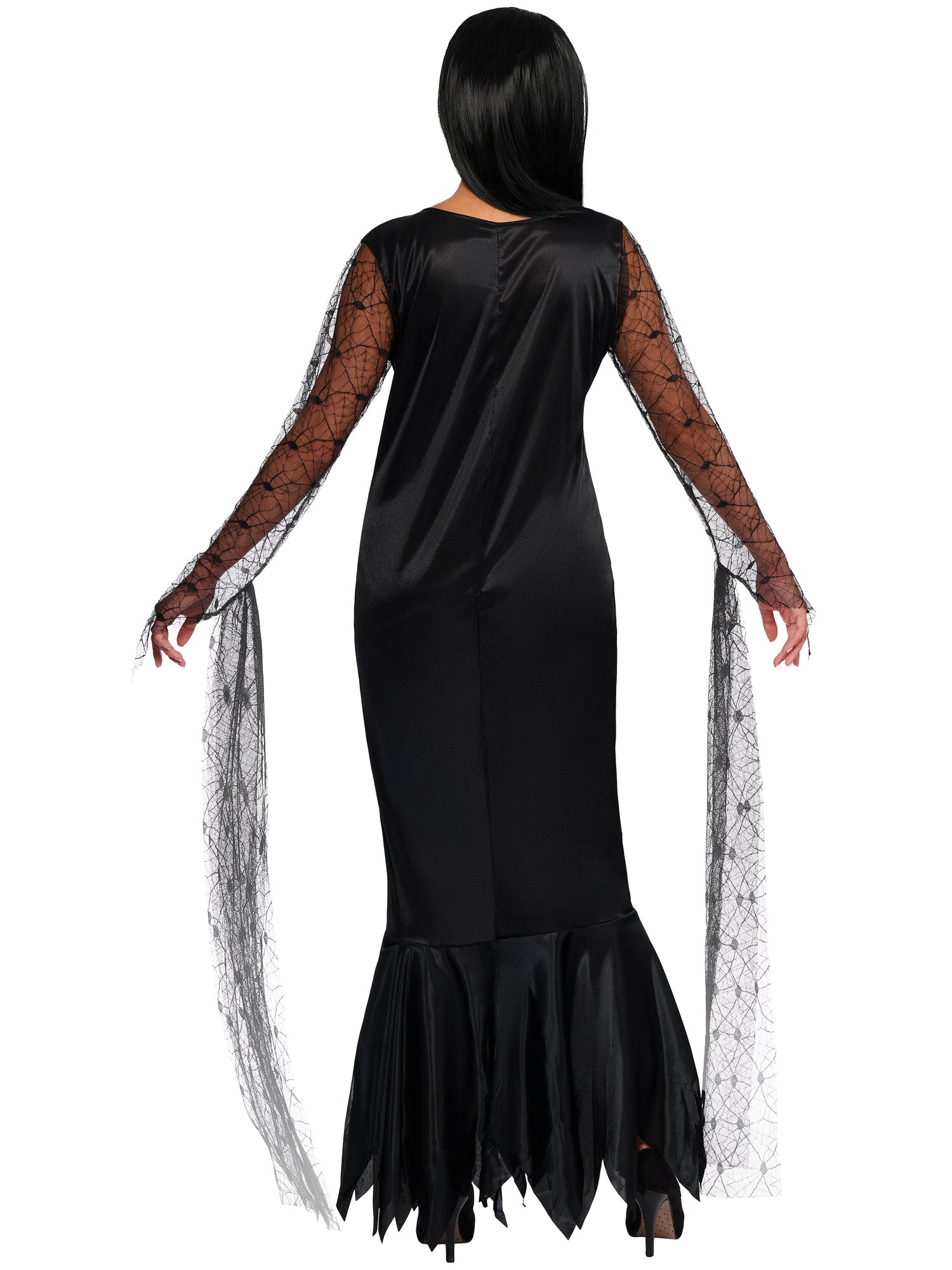 Morticia, Multi, TCAF, Adult Costume, Medium, Back