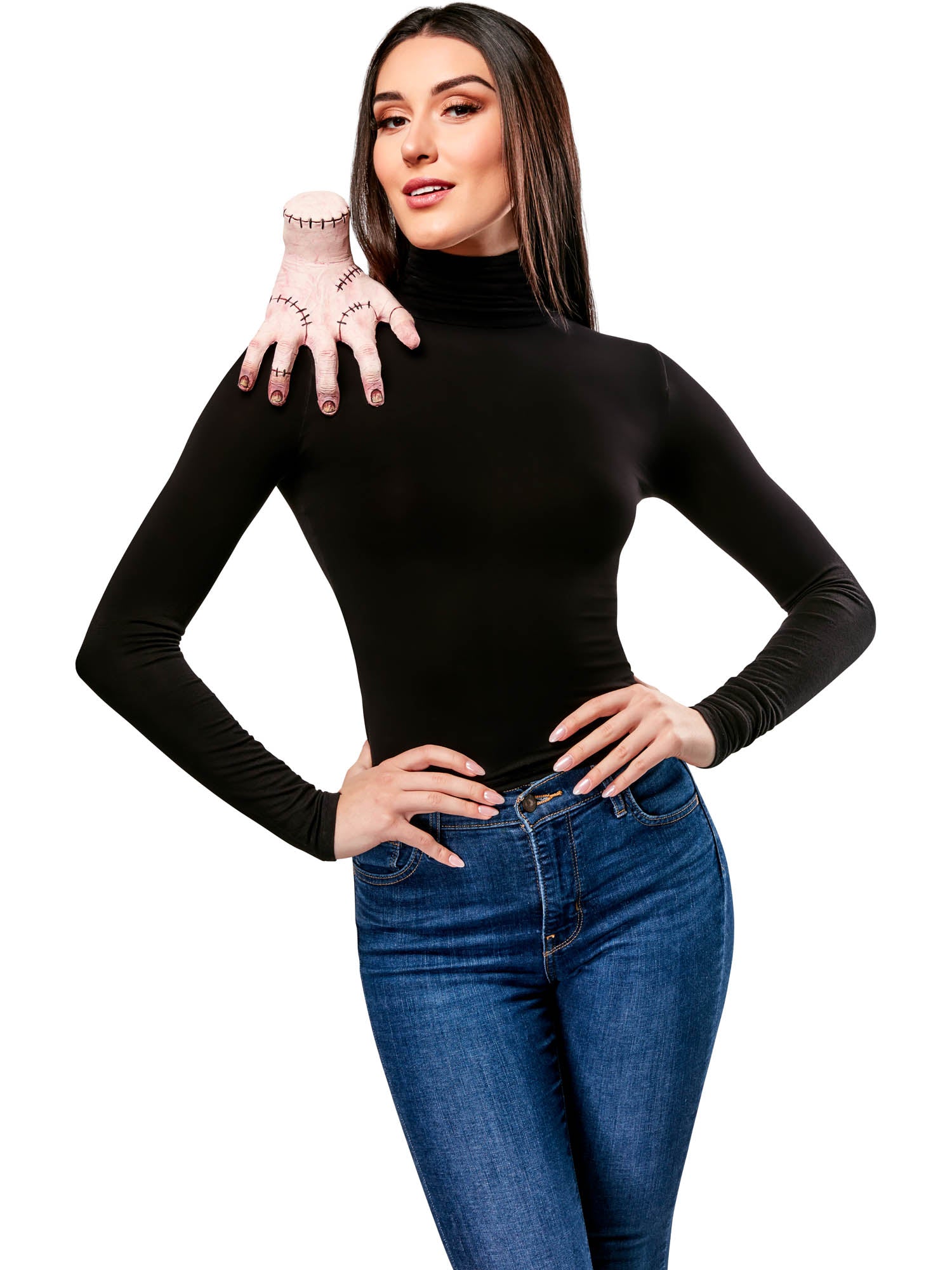 Thing, Wednesday, The Addams Family, Wednesday, CPLG - Wednesday, Kids Costumes, One Size, Front