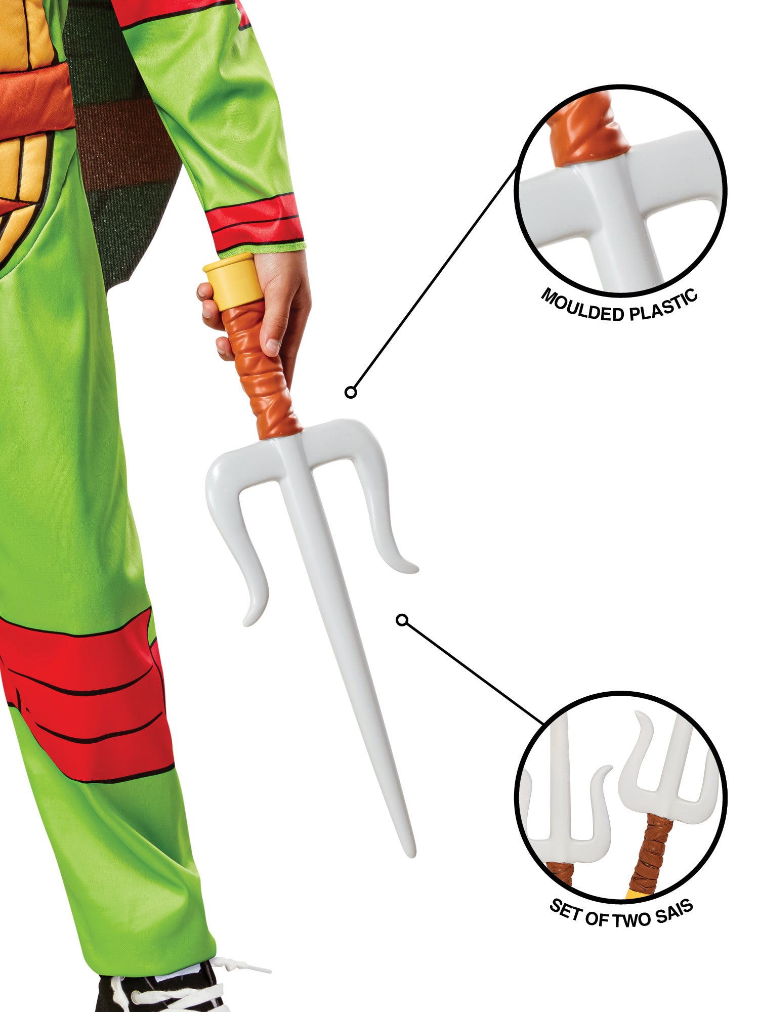 Raphael, TMNT, Accessories, One Size, Side