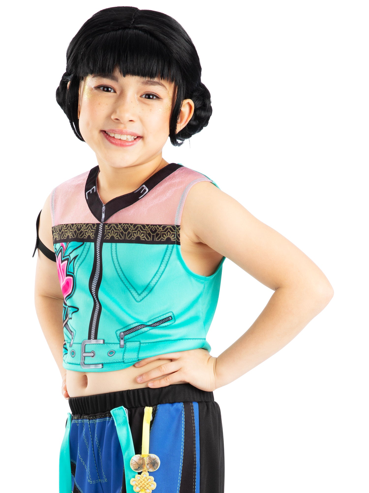 Zoey KPop Demon Hunters, KPop Demon Hunters, Muliticoloured, Wigs, , Side