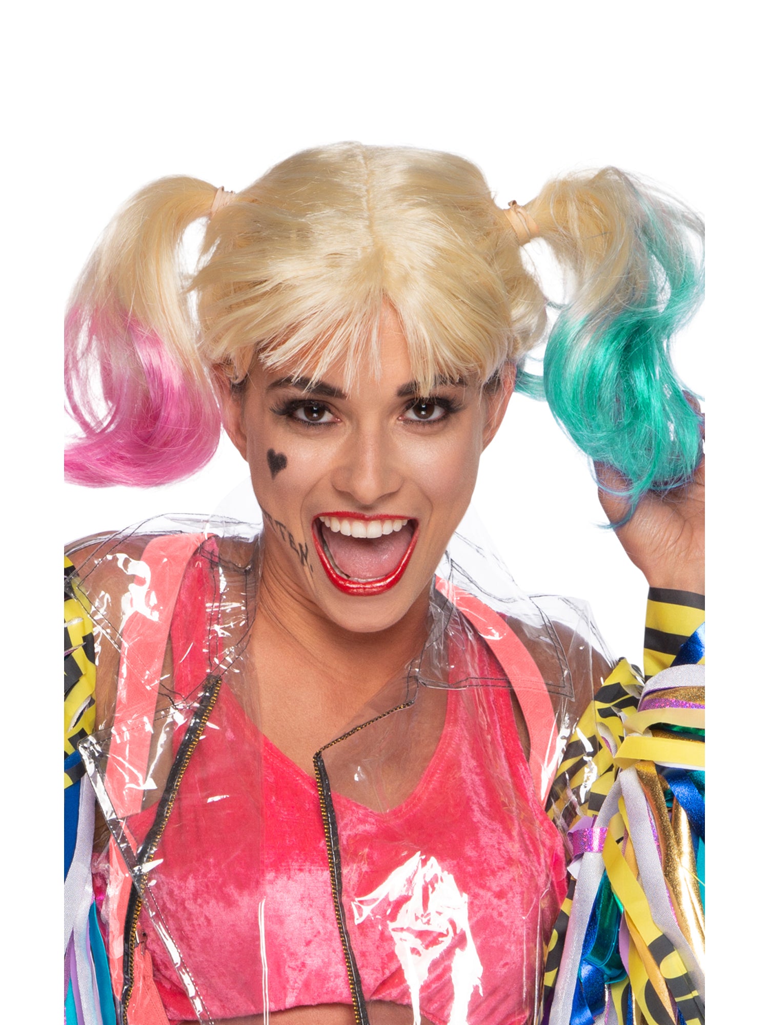 Harley Quinn, Birds Of Prey, Suicide Squad, Birds Of Prey, Multi, WB DC Comics, Wigs, Adult, Front