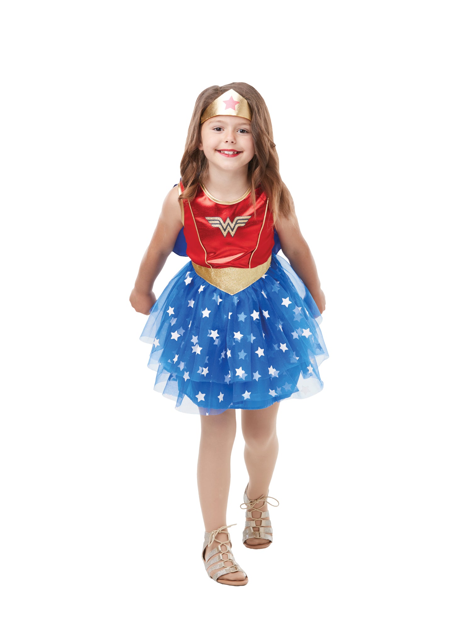 Wonder Woman, Multi, WB DC Comics, Kids Costumes, Medium, Back