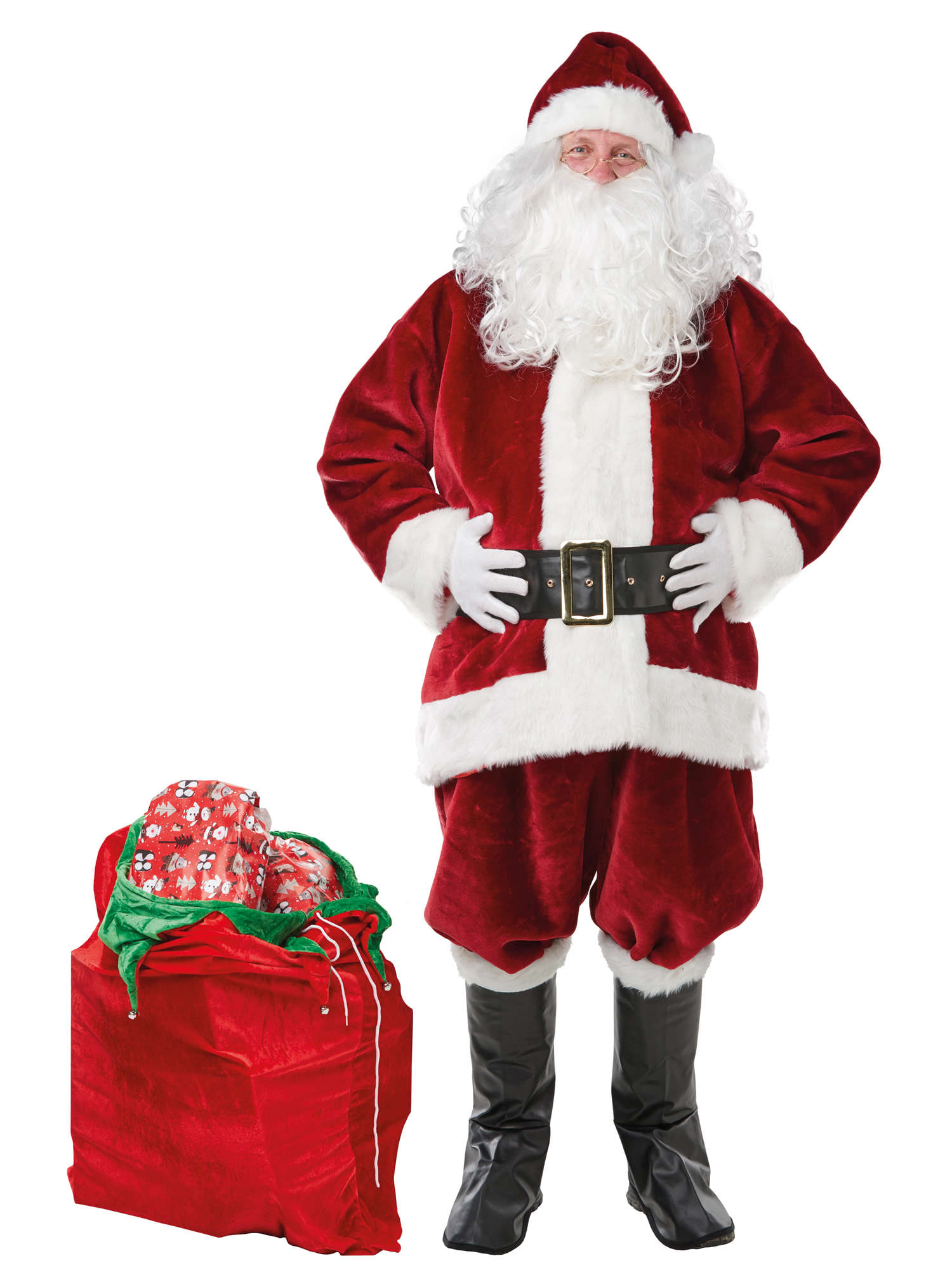 Santa Claus, Multi, Forum, Adult Costume, Standard, Other