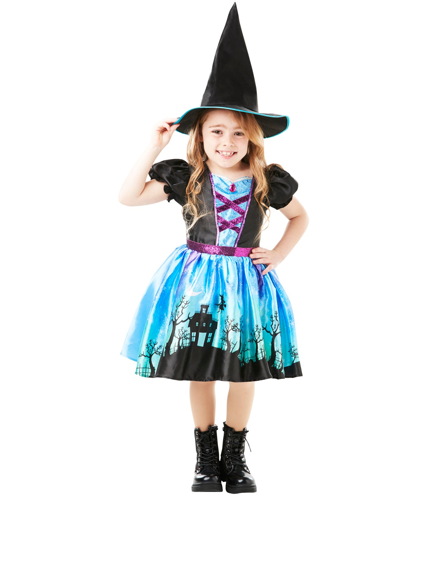 Witch, Multi, Forum, Kids Costumes, Medium, Front