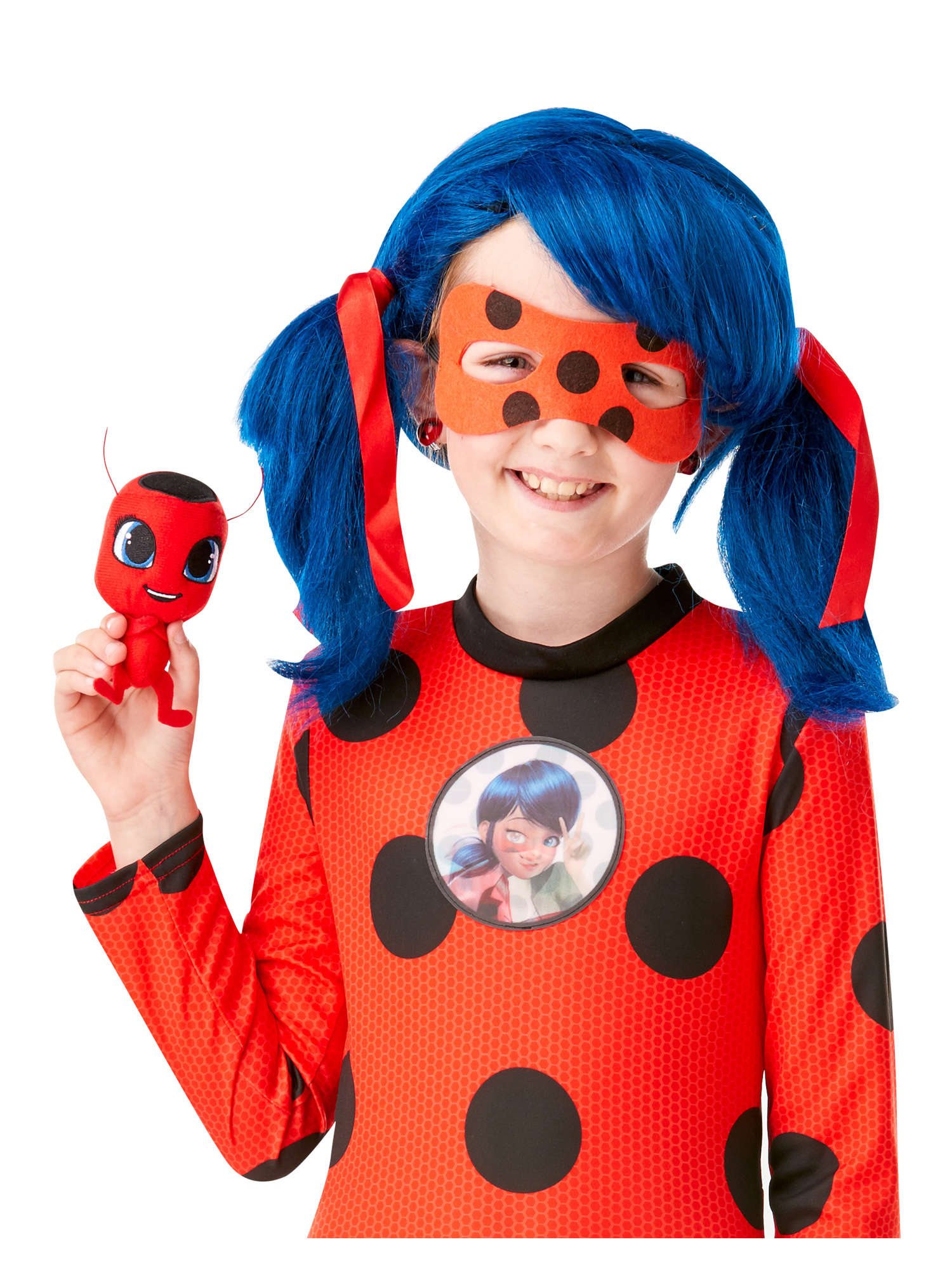 Ladybug, Multi, Miraculous, Kids Costumes, Large, Side