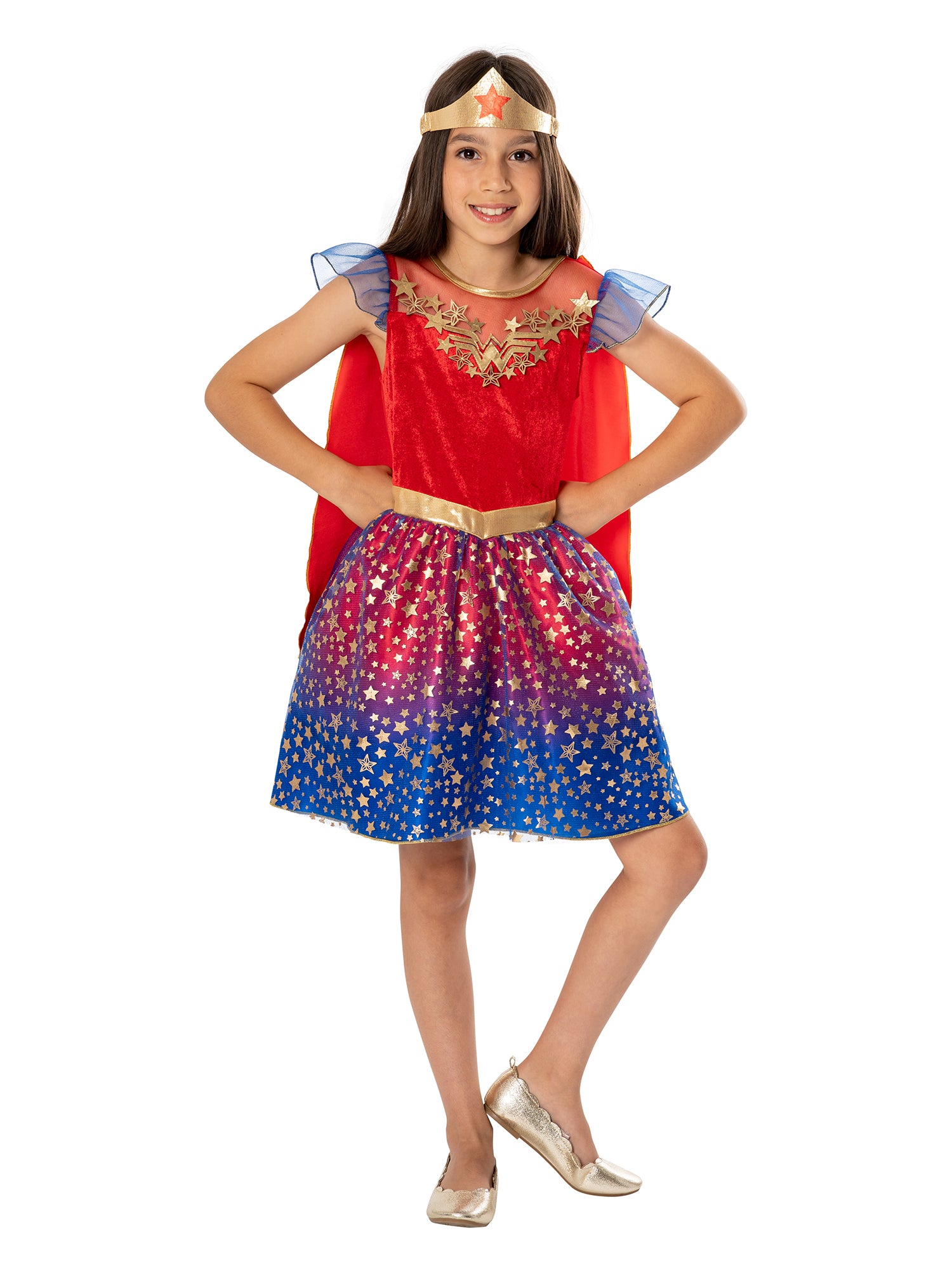 Wonder Woman, Multi, WB DC Comics, Kids Costumes, , Front