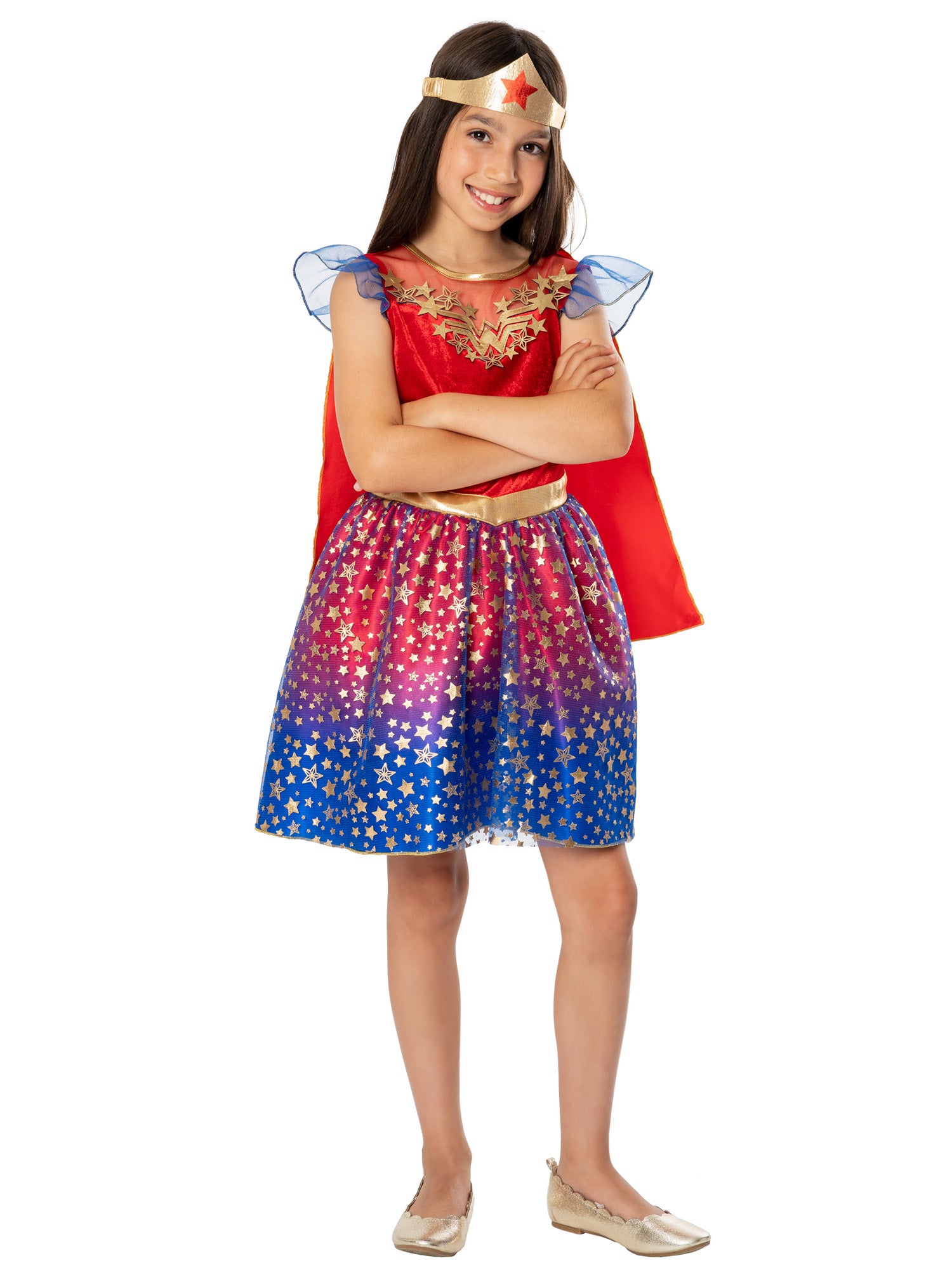 Wonder Woman, Multi, WB DC Comics, Kids Costumes, , Side