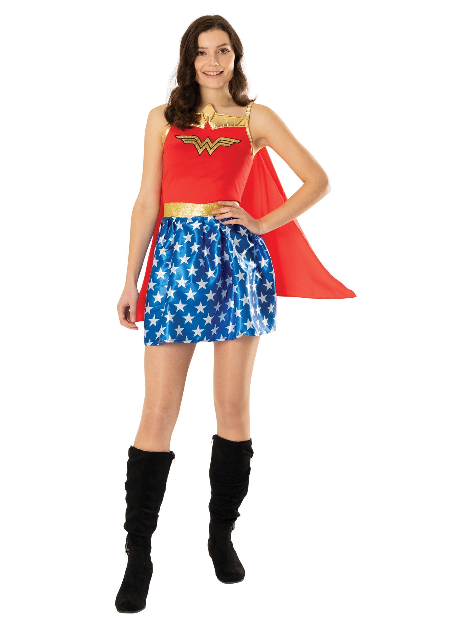 Wonder Woman, Multi, WB DC Comics, Adult Costume, M, Front