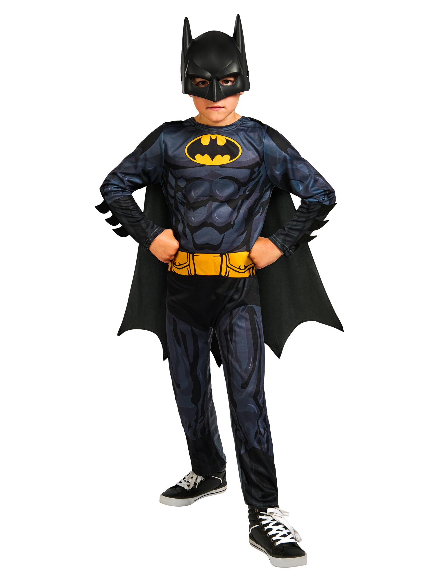 Batman, gray, WB DC Comics, Kids Costumes, 5-6 years, Front
