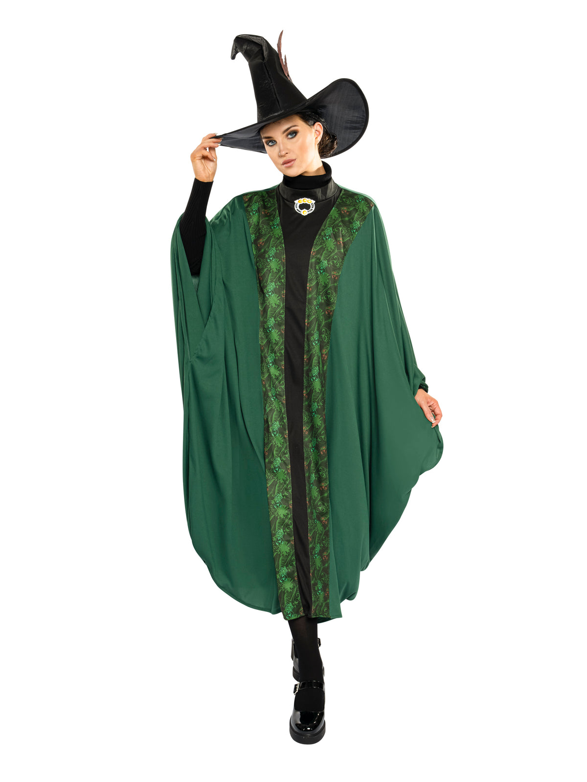 Professor McGonagall, Green, Harry Potter, Adult Costume, One Size, Front